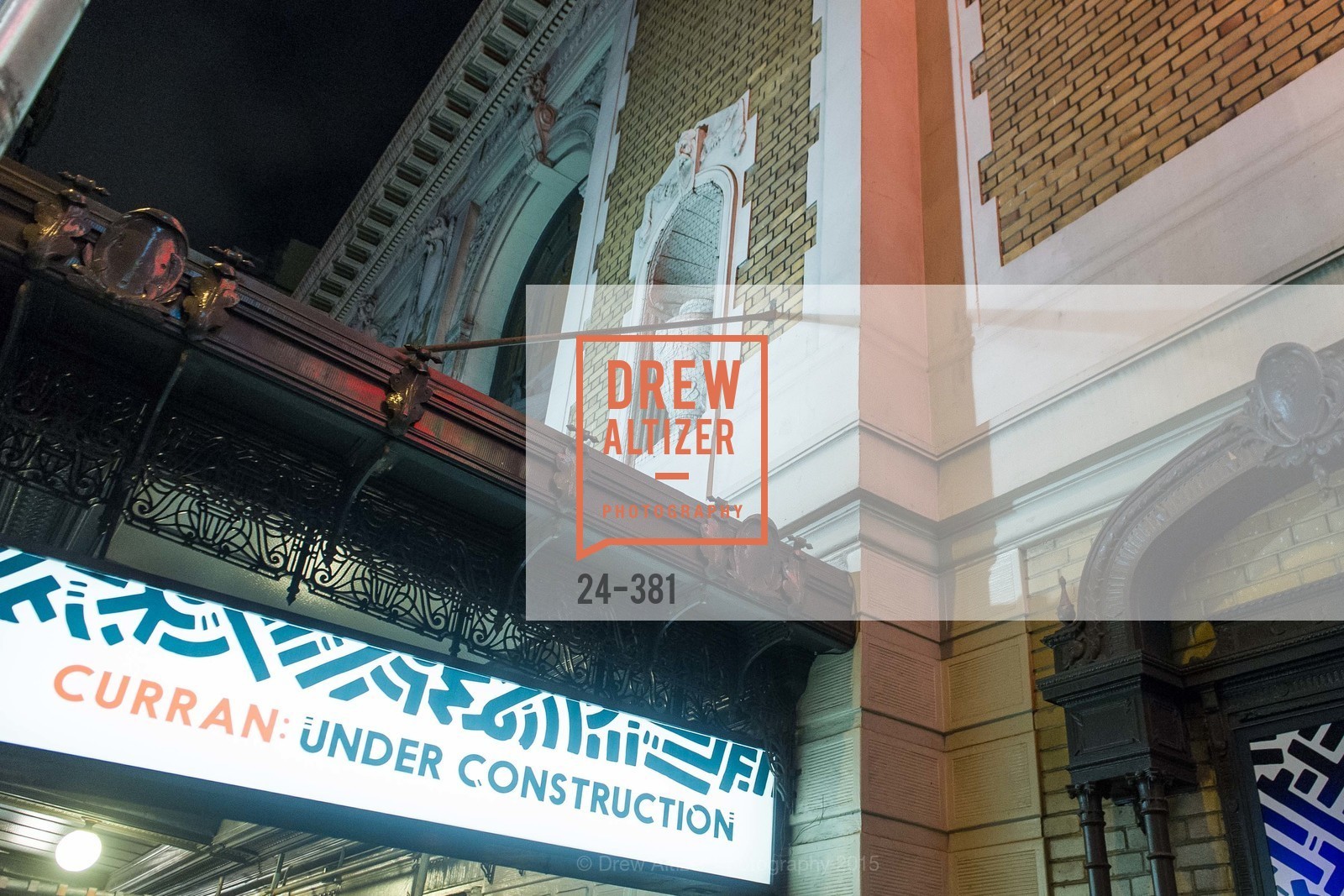 Atmosphere, Opening Night of Curran: Under Construction's THE OBJECT LESSON, Curan Theater. 445 Geary St, October 14th, 2015,Drew Altizer, Drew Altizer Photography, full-service agency, private events, San Francisco photographer, photographer california