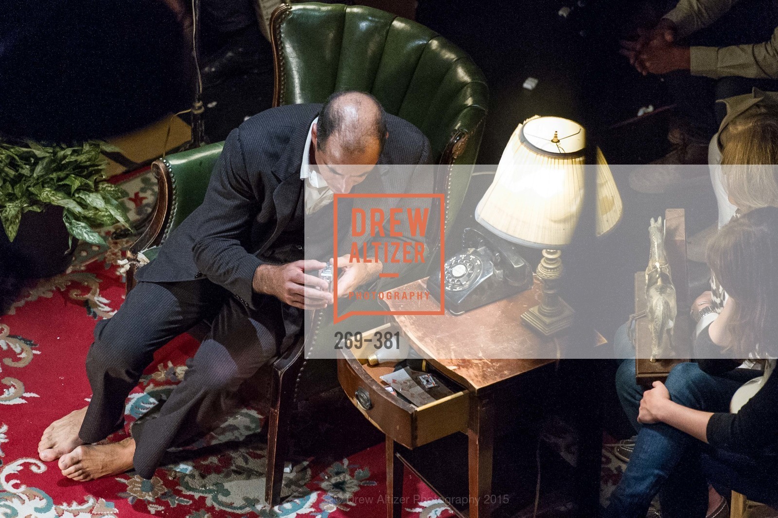 Geoff Sobelle, Opening Night of Curran: Under Construction's THE OBJECT LESSON, Curan Theater. 445 Geary St, October 14th, 2015,Drew Altizer, Drew Altizer Photography, full-service agency, private events, San Francisco photographer, photographer california