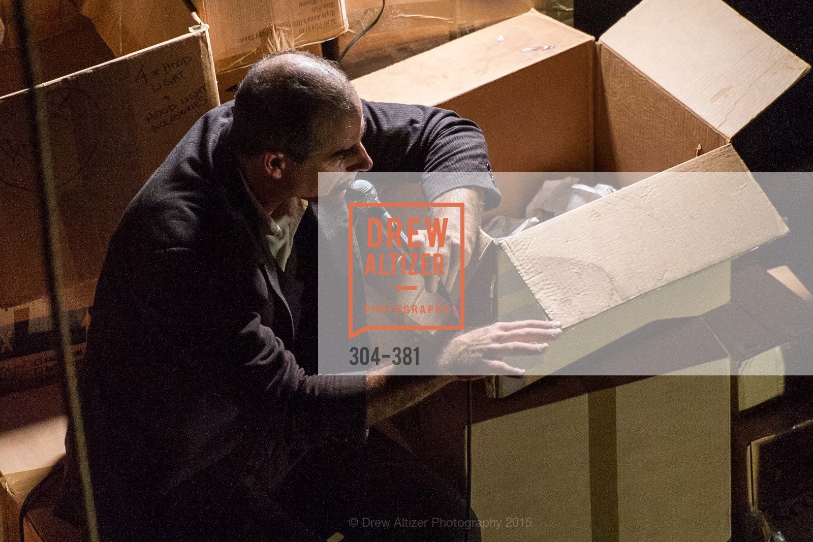Geoff Sobelle, Opening Night of Curran: Under Construction's THE OBJECT LESSON, Curan Theater. 445 Geary St, October 14th, 2015,Drew Altizer, Drew Altizer Photography, full-service agency, private events, San Francisco photographer, photographer california
