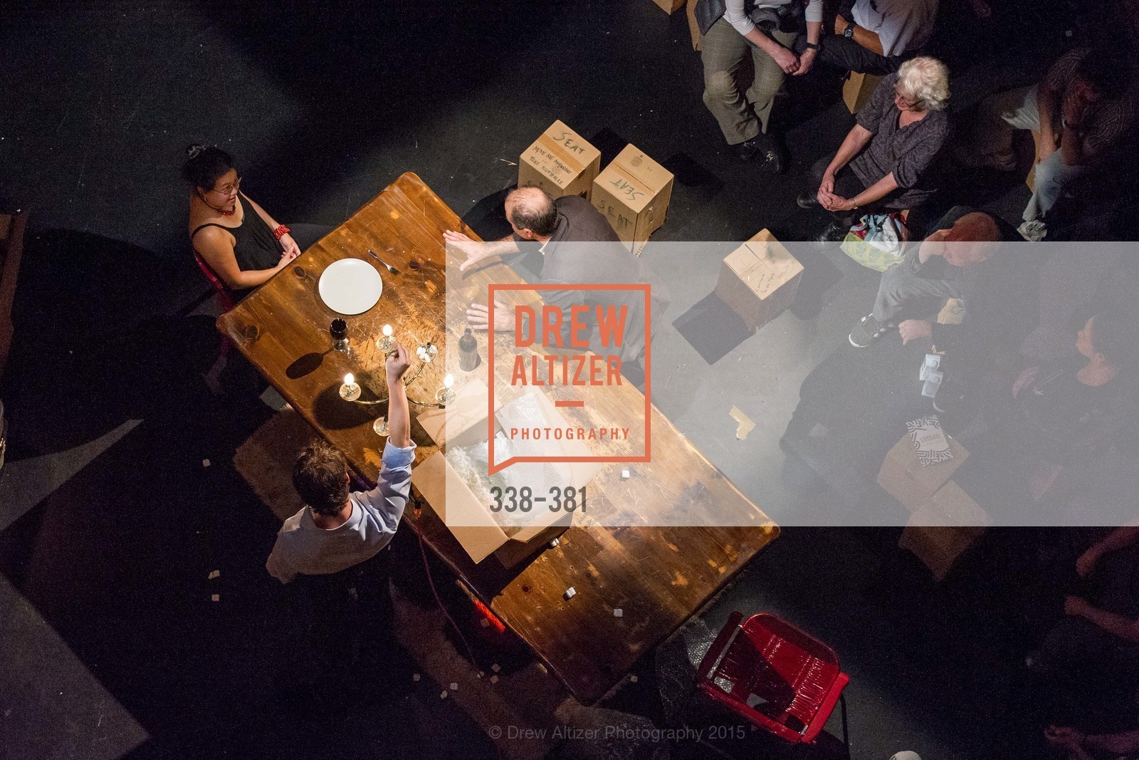 Geoff Sobelle, Nica Lee, Opening Night of Curran: Under Construction's THE OBJECT LESSON, Curan Theater. 445 Geary St, October 14th, 2015,Drew Altizer, Drew Altizer Photography, full-service event agency, private events, San Francisco photographer, photographer California