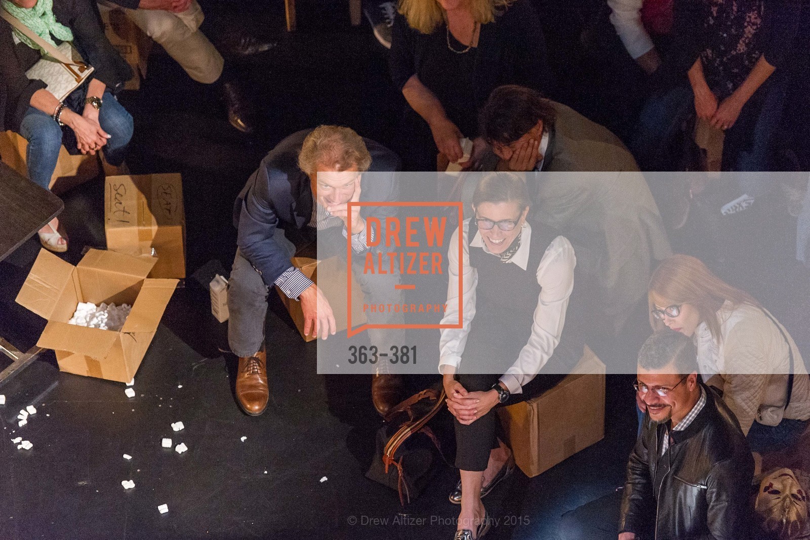 Geoff Sobelle, Nica Lee, Opening Night of Curran: Under Construction's THE OBJECT LESSON, Curan Theater. 445 Geary St, October 14th, 2015,Drew Altizer, Drew Altizer Photography, full-service agency, private events, San Francisco photographer, photographer california
