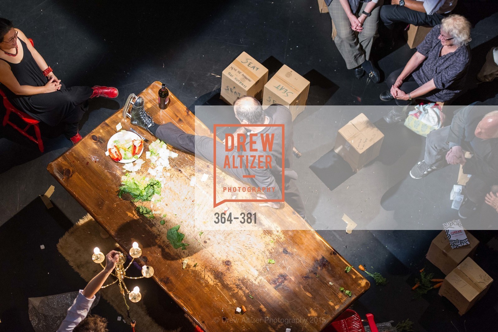 Geoff Sobelle, Nica Lee, Opening Night of Curran: Under Construction's THE OBJECT LESSON, Curan Theater. 445 Geary St, October 14th, 2015,Drew Altizer, Drew Altizer Photography, full-service agency, private events, San Francisco photographer, photographer california