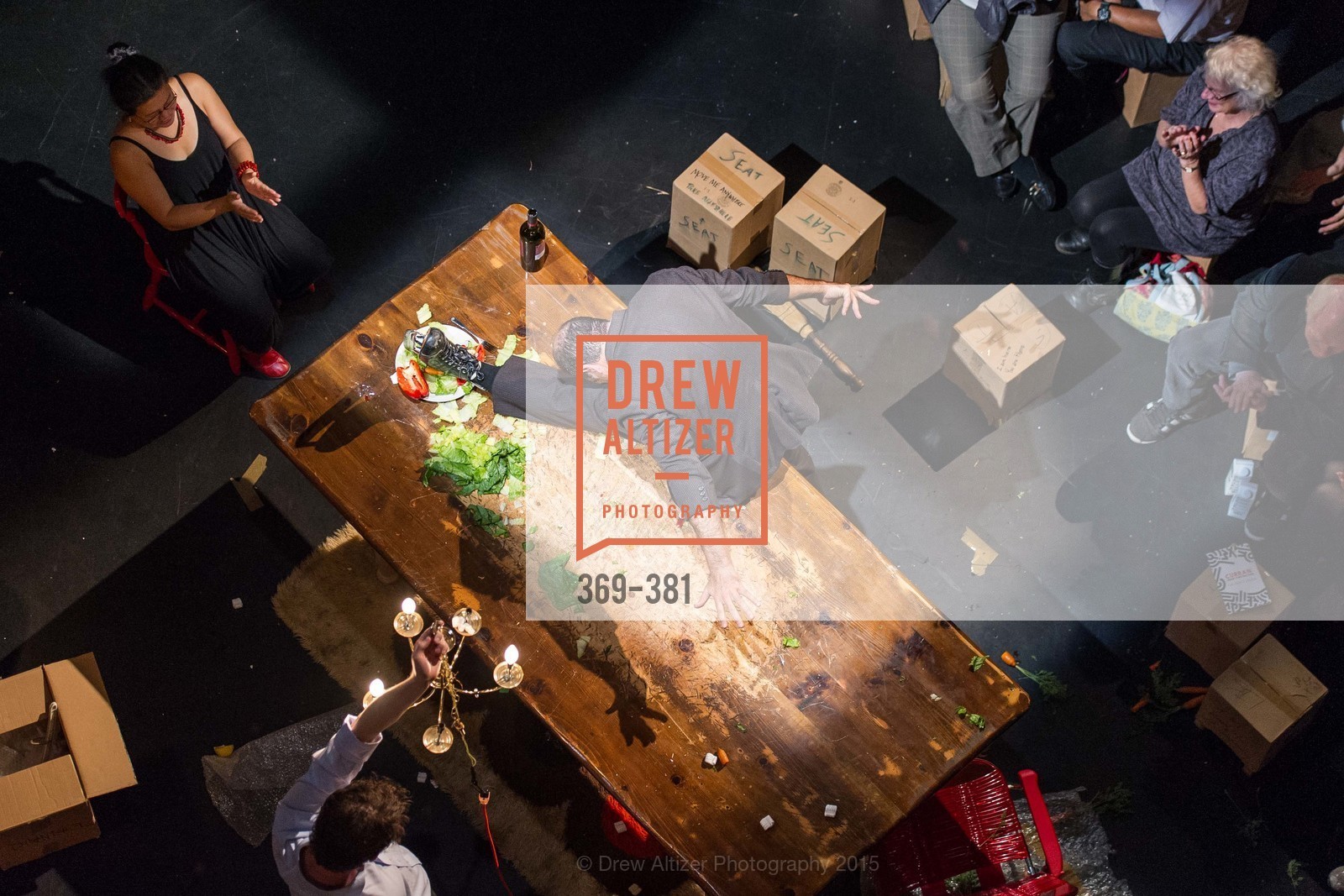 Geoff Sobelle, Nica Lee, Opening Night of Curran: Under Construction's THE OBJECT LESSON, Curan Theater. 445 Geary St, October 14th, 2015,Drew Altizer, Drew Altizer Photography, full-service agency, private events, San Francisco photographer, photographer california