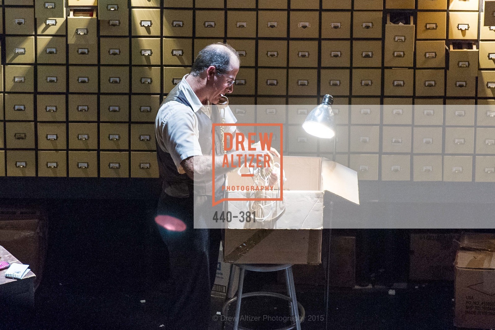 Geoff Sobelle, Opening Night of Curran: Under Construction's THE OBJECT LESSON, Curan Theater. 445 Geary St, October 14th, 2015,Drew Altizer, Drew Altizer Photography, full-service agency, private events, San Francisco photographer, photographer california