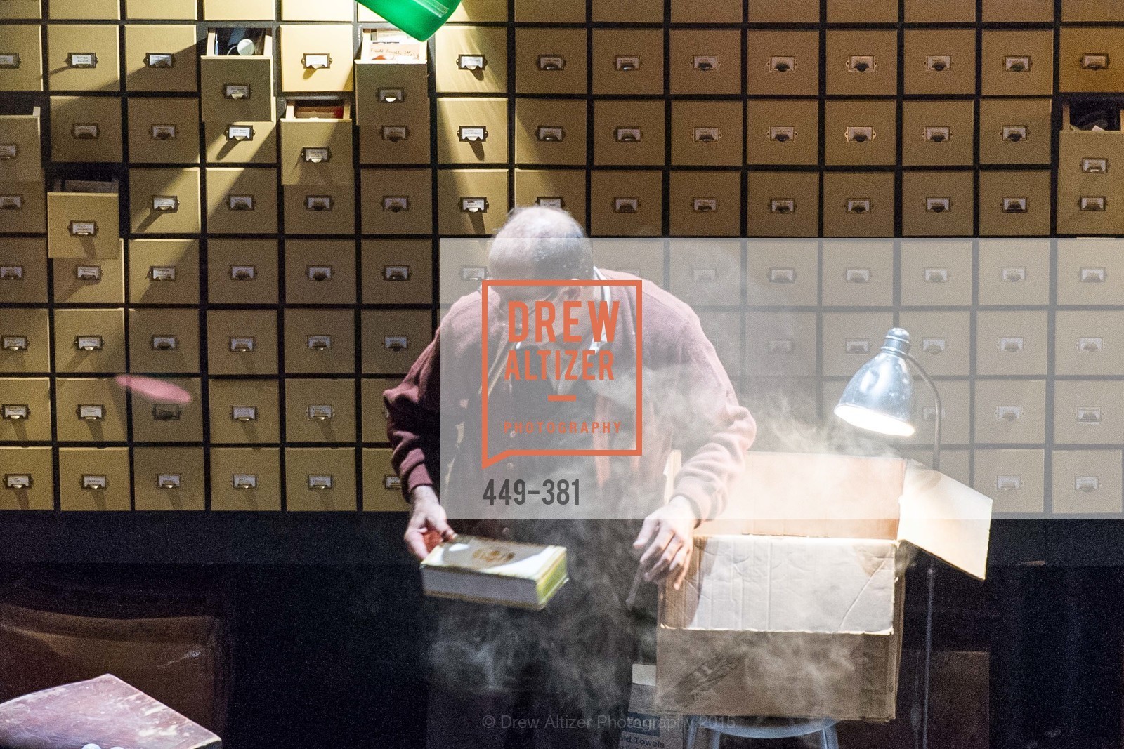 Geoff Sobelle, Opening Night of Curran: Under Construction's THE OBJECT LESSON, Curan Theater. 445 Geary St, October 14th, 2015,Drew Altizer, Drew Altizer Photography, full-service agency, private events, San Francisco photographer, photographer california