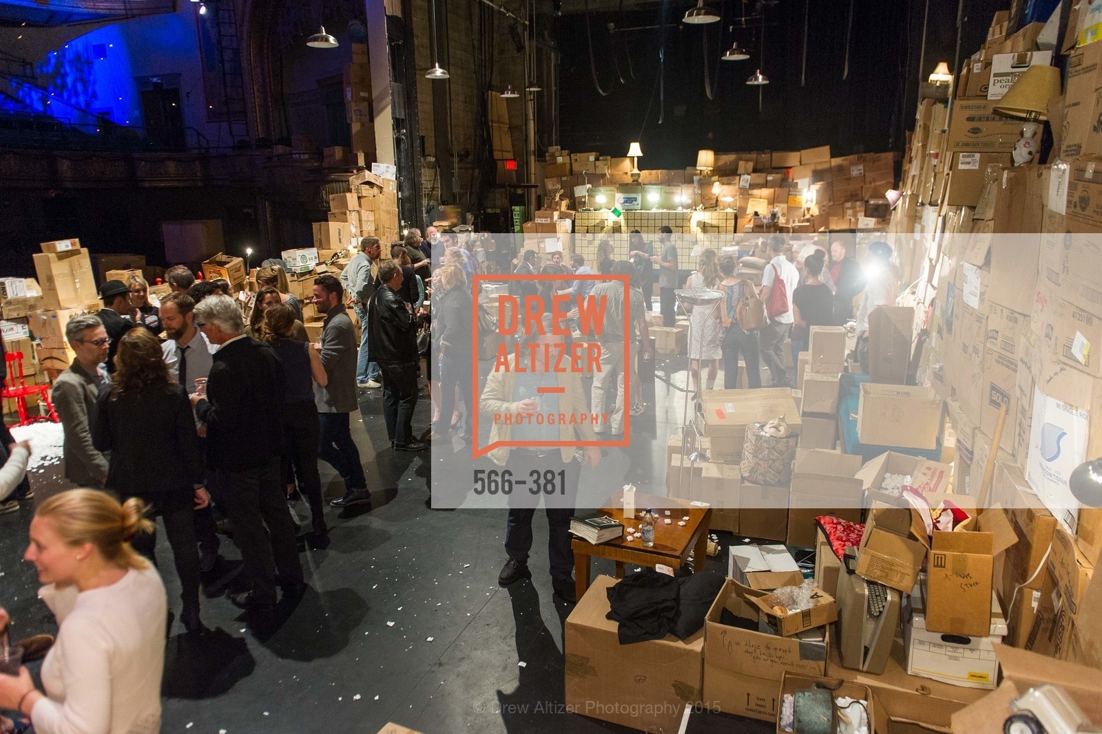 Atmosphere, Opening Night of Curran: Under Construction's THE OBJECT LESSON, Curan Theater. 445 Geary St, October 14th, 2015