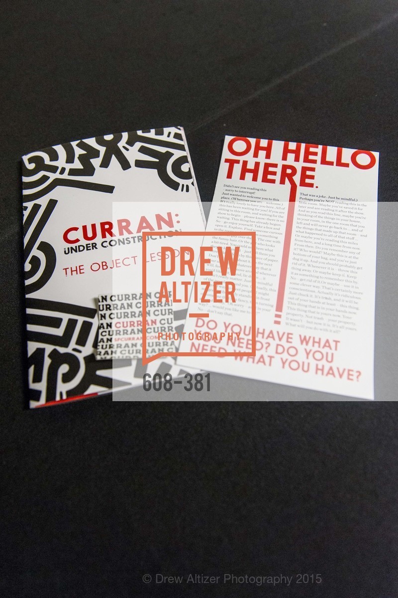 Atmosphere, Opening Night of Curran: Under Construction's THE OBJECT LESSON, Curan Theater. 445 Geary St, October 14th, 2015,Drew Altizer, Drew Altizer Photography, full-service agency, private events, San Francisco photographer, photographer california