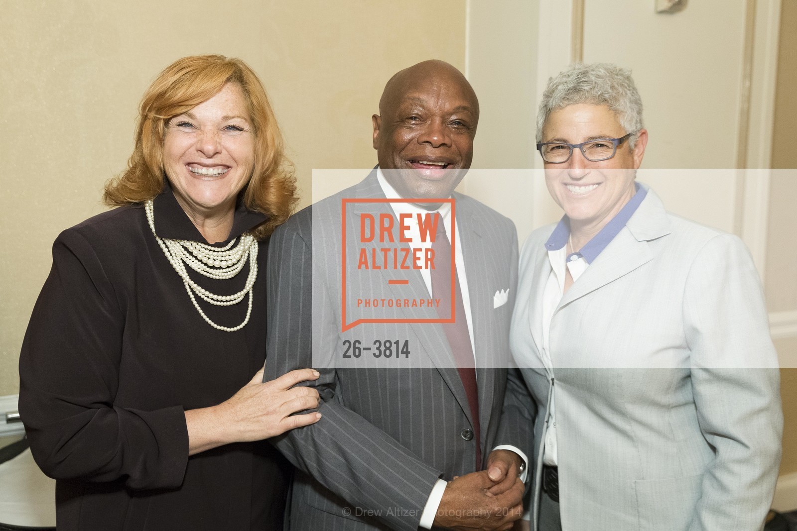 Kerry Hamill, Willie Brown, Carol Isen, Willie Brown Breakfast Club, US, October 28th, 2014, Photo #26-3814 Kerry Hamill, Willie Brown, Carol Isen, Photo #26-3814