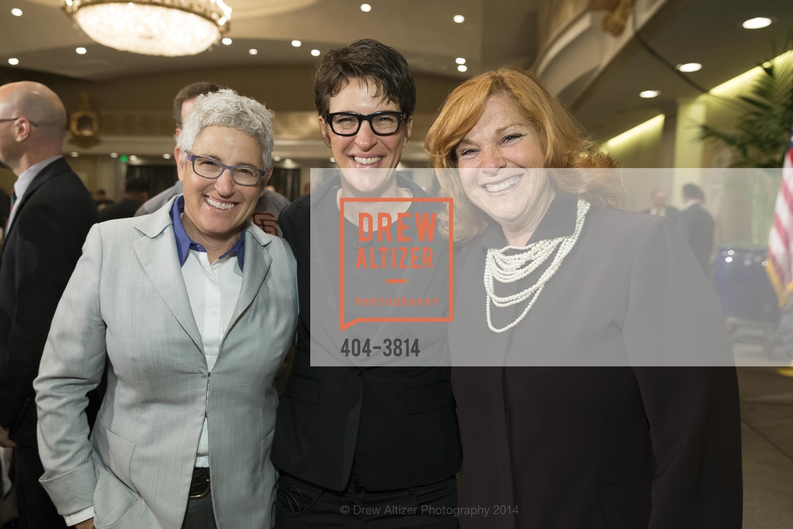 Carol Isen, Rachel Maddow, Kerry Hamill, Willie Brown Breakfast Club, US, October 28th, 2014, Photo #404-3814 Carol Isen, Rachel Maddow, Kerry Hamill, Photo #404-3814