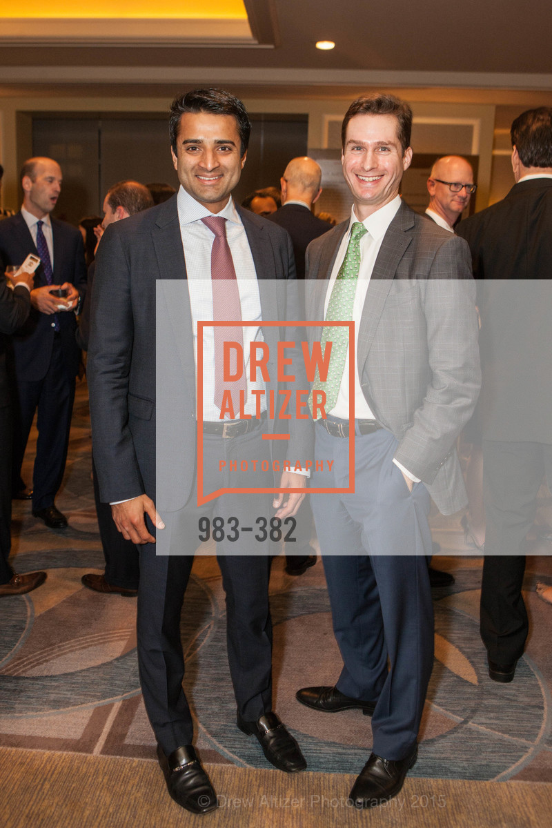 Punit Mehta, Jonathan Piazza, American Cancer Society San Francisco Soiree, Four Seasons Hotel. Four Seasons Hotel, . 757 Market Street, October 15th, 2015, Photo #983-382 Punit Mehta, Jonathan Piazza, Photo #983-382