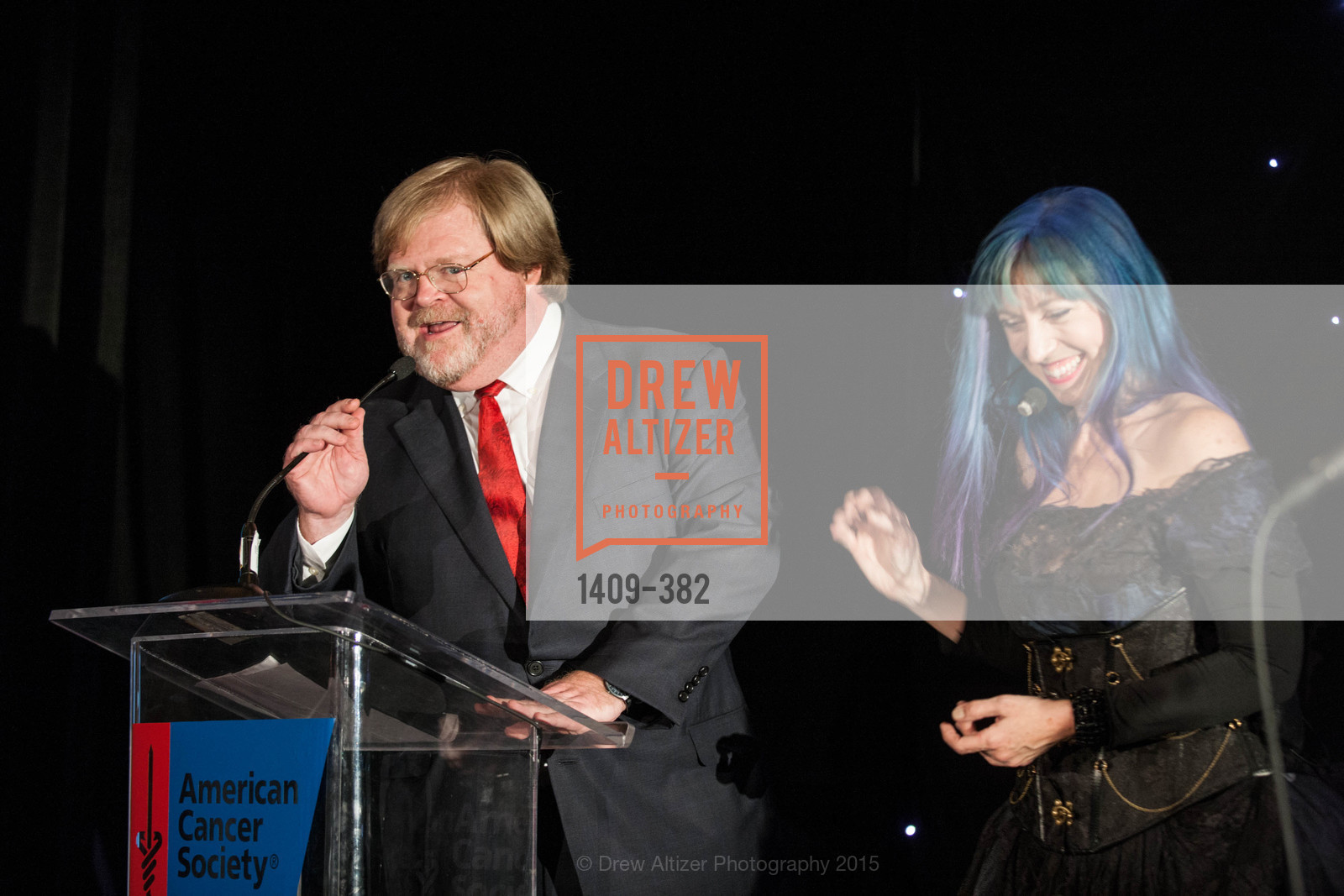 Bruce Cozadd, Valerie Vigoda, American Cancer Society San Francisco Soiree, Four Seasons Hotel. Four Seasons Hotel, . 757 Market Street, October 15th, 2015, Photo #1409-382 Bruce Cozadd, Valerie Vigoda, Photo #1409-382