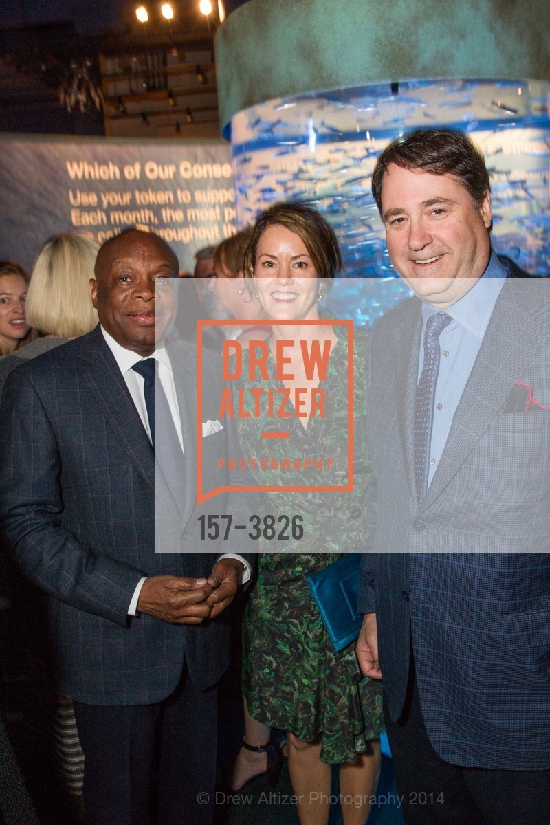 Willie Brown, Sarah Anderson, Darius Anderson, San Francisco Bay Gala at the AQUARIUM OF THE BAY, US, October 9th, 2014, Photo #157-3826 Willie Brown, Sarah Anderson, Darius Anderson, Photo #157-3826