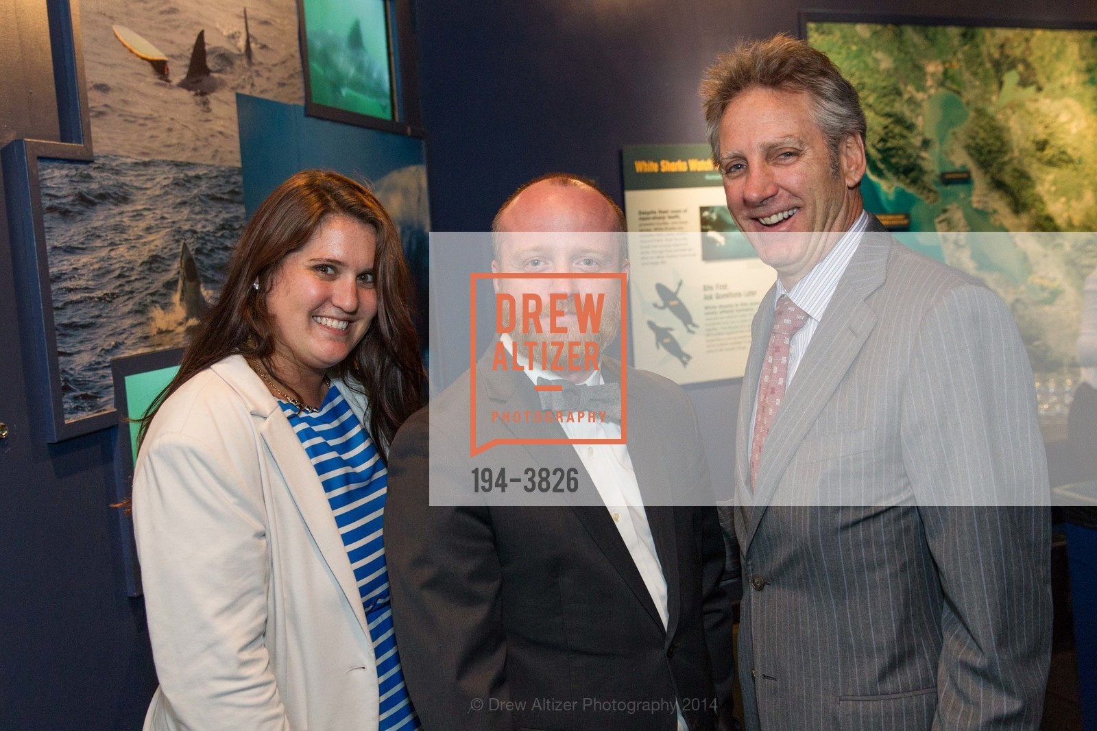 Erin Leviant, Troy Campbell, Jay Edwards, San Francisco Bay Gala at the AQUARIUM OF THE BAY, US, October 9th, 2014, Photo #194-3826 Erin Leviant, Troy Campbell, Jay Edwards, Photo #194-3826