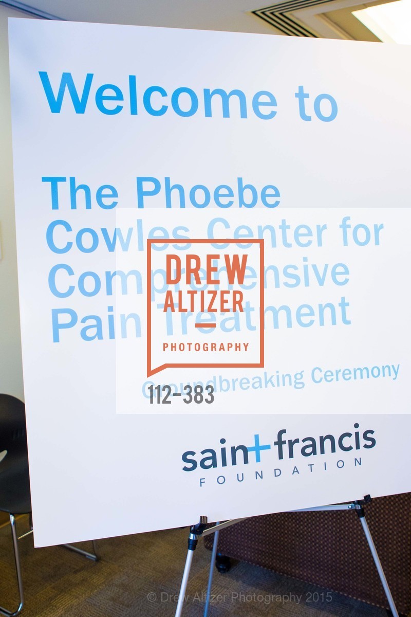 Atmosphere, Groundbreaking ceremony for the Phoebe Cowles Center for Comprehensive Pain Treatment, Phoebe Cowles Center for Comprehensive Pain Treatment. Phoebe Cowles Center for Comprehensive Pain Treatment, . 1199 Bush Street, October 15th, 2015, Photo #112-383 Atmosphere, Photo #112-383