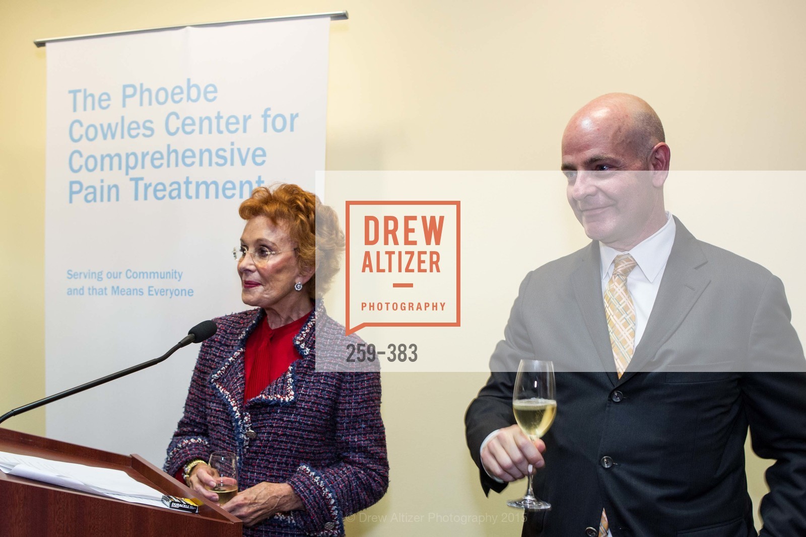 Phoebe Cowles, Kevin Causey, Groundbreaking ceremony for the Phoebe Cowles Center for Comprehensive Pain Treatment, Phoebe Cowles Center for Comprehensive Pain Treatment. 1199 Bush Street, October 15th, 2015