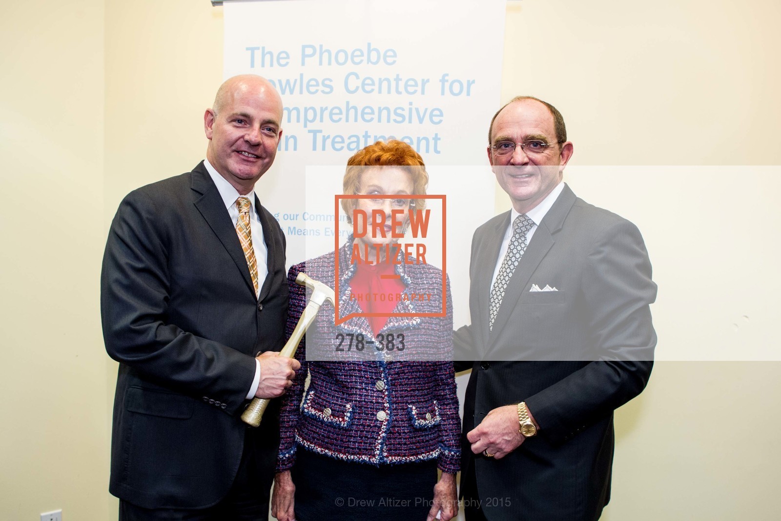 Kevin Causey, Phoebe Cowles, Tom Klein, Groundbreaking ceremony for the Phoebe Cowles Center for Comprehensive Pain Treatment, Phoebe Cowles Center for Comprehensive Pain Treatment. 1199 Bush Street, October 15th, 2015,Drew Altizer, Drew Altizer Photography, full-service agency, private events, San Francisco photographer, photographer california
