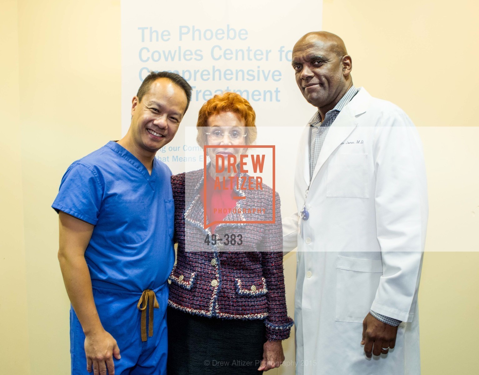 Dr. Hoyman Hong, Phoebe Cowles, Dr. Clem Jones, Photo #49-383