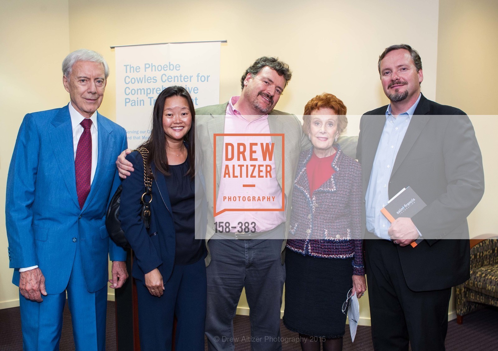 Robert Girard, Jane Yao, Mark Gibson, Phoebe Cowles, Michael Gibson, Groundbreaking ceremony for the Phoebe Cowles Center for Comprehensive Pain Treatment, Phoebe Cowles Center for Comprehensive Pain Treatment. 1199 Bush Street, October 15th, 2015,Drew Altizer, Drew Altizer Photography, full-service agency, private events, San Francisco photographer, photographer california