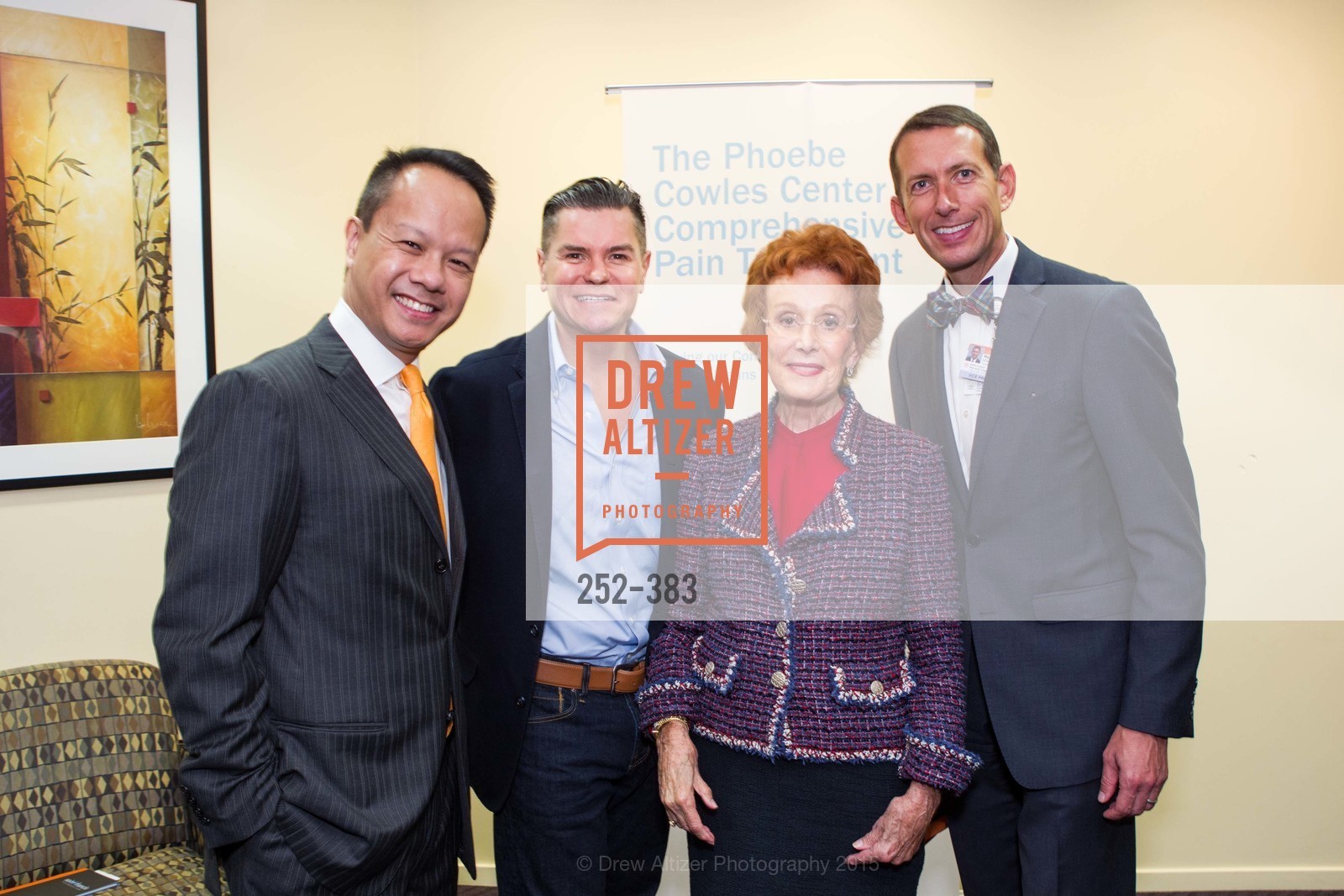 Dr. Hoyman Hong, Christopher Meza, Phoebe Cowles, Markham Miller, Groundbreaking ceremony for the Phoebe Cowles Center for Comprehensive Pain Treatment, Phoebe Cowles Center for Comprehensive Pain Treatment. 1199 Bush Street, October 15th, 2015,Drew Altizer, Drew Altizer Photography, full-service agency, private events, San Francisco photographer, photographer california