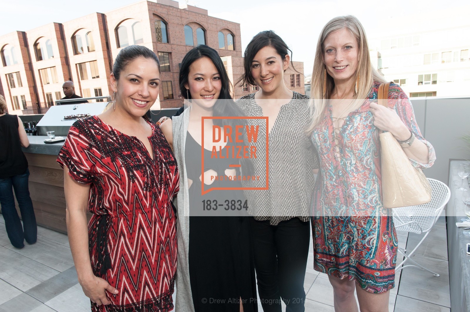 Jennifer Lujan, Yuan Chang, Marissa Kim, Sara Goulder, HAMEL FAMILY WINES Tasting at the Battery, US, May 1st, 2014, Photo #183-3834 Jennifer Lujan, Yuan Chang, Marissa Kim, Sara Goulder, Photo #183-3834
