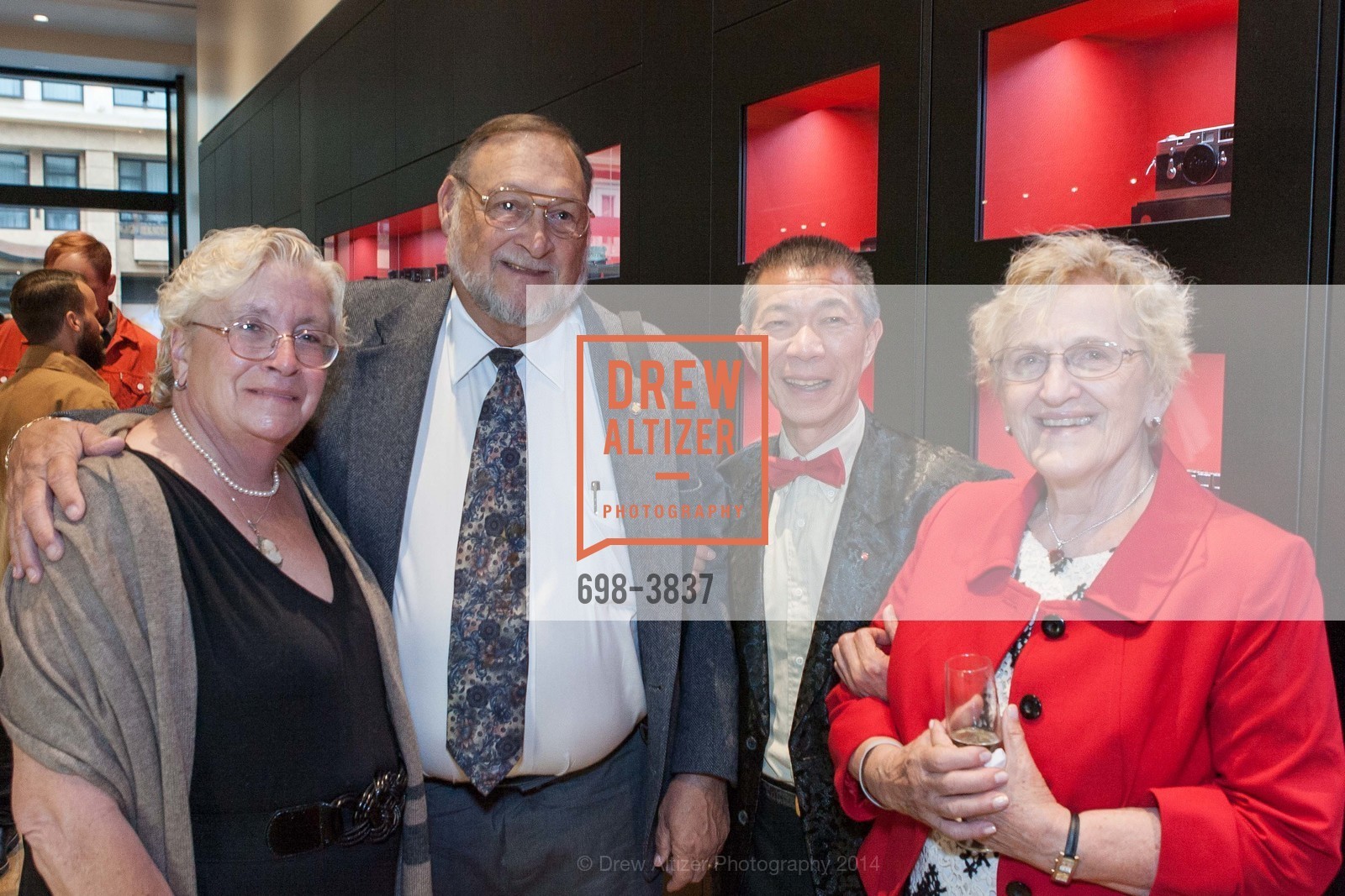 Sue Hodges, Bill Hodges, Hal Kam, Anna Marie Maagdenberg, LEICA STORE San Francisco Opening, US, August 14th, 2014, Photo #698-3837 Sue Hodges, Bill Hodges, Hal Kam, Anna Marie Maagdenberg, Photo #698-3837