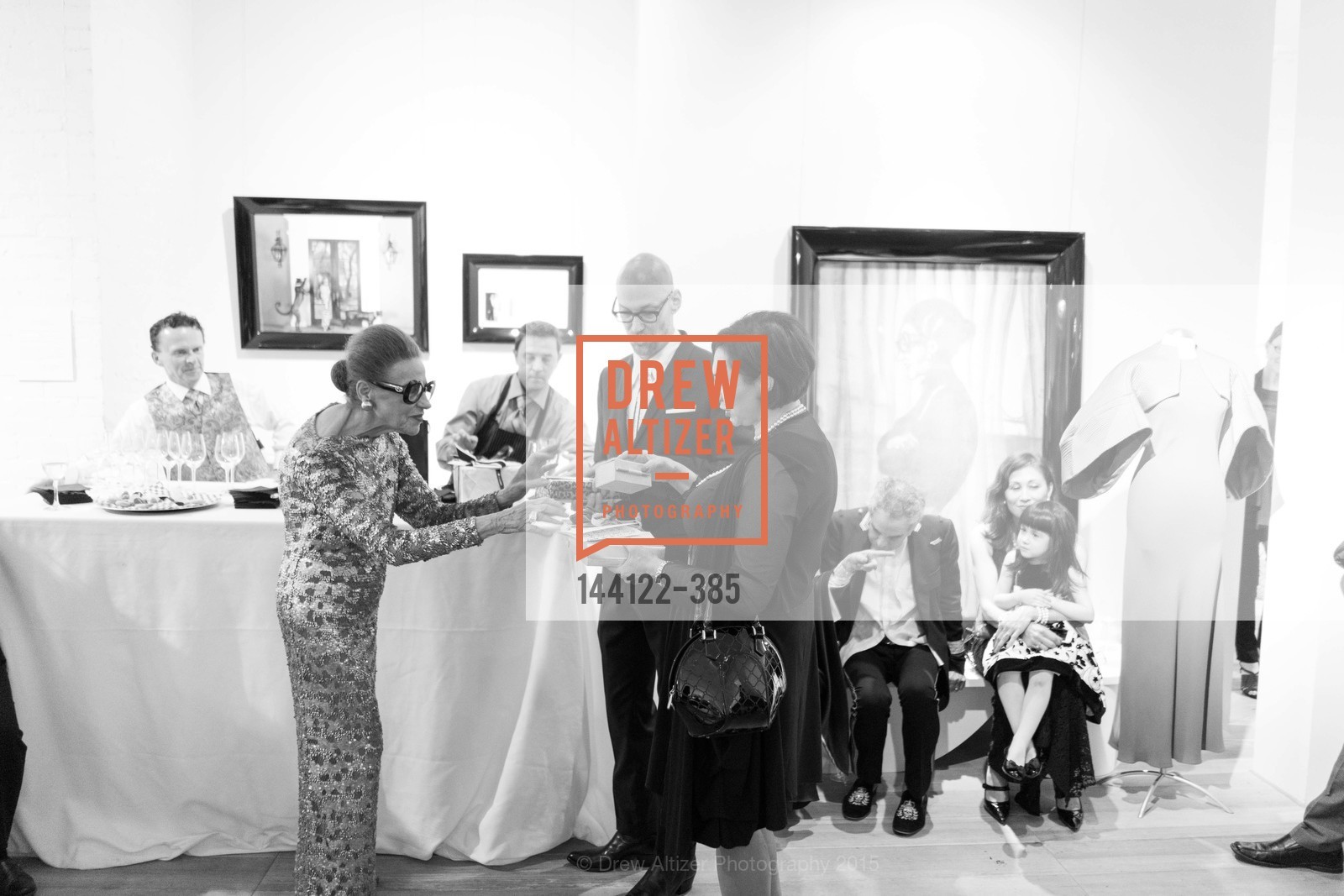 Joy Venturini Bianchi, Tim Whalen, Roxanne Najafi, Celebrating Life through Fashion A Retrospective: Collection of Joy Venturini Bianchi to benefit those who are developmentally disabled, Hedge Gallery. 501 Pacific Ave, October 17th, 2015,Drew Altizer, Drew Altizer Photography, full-service agency, private events, San Francisco photographer, photographer california