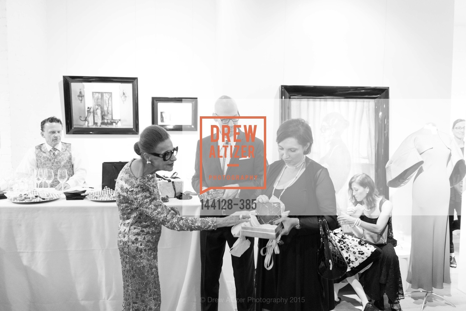 Joy Venturini Bianchi, Tim Whalen, Roxanne Najafi, Celebrating Life through Fashion A Retrospective: Collection of Joy Venturini Bianchi to benefit those who are developmentally disabled, Hedge Gallery. 501 Pacific Ave, October 17th, 2015,Drew Altizer, Drew Altizer Photography, full-service agency, private events, San Francisco photographer, photographer california