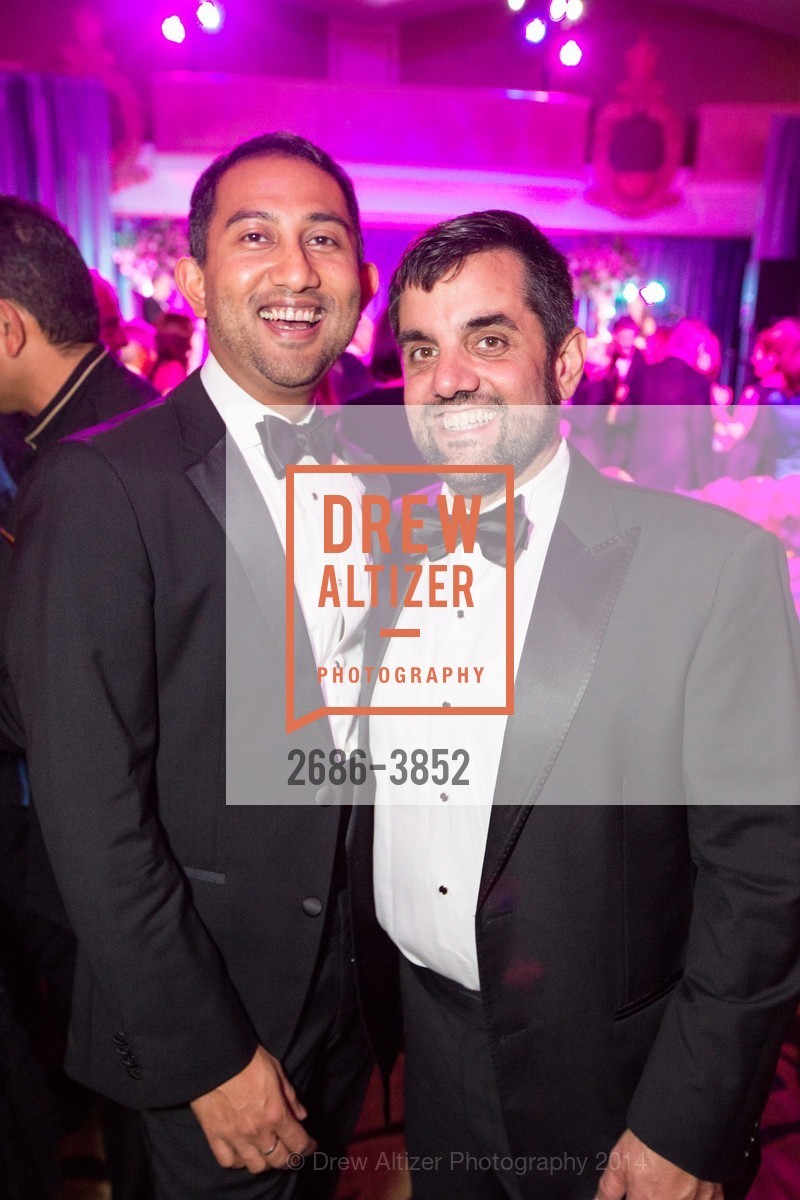 Ashok Bania, Chris Contos, METROPOLIS OF SAN FRANCISCO GALA Honoring GEORGE & JUDY MARCUS, US, November 17th, 2014, Photo #2686-3852 Ashok Bania, Chris Contos, Photo #2686-3852