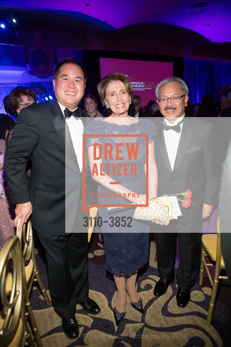 Assemblyman Phil Ting, Nancy Pelosi, Mayor Ed Lee, METROPOLIS OF SAN FRANCISCO GALA Honoring GEORGE & JUDY MARCUS, US, November 17th, 2014, Photo #3110-3852 Assemblyman Phil Ting, Nancy Pelosi, Mayor Ed Lee, Photo #3110-3852