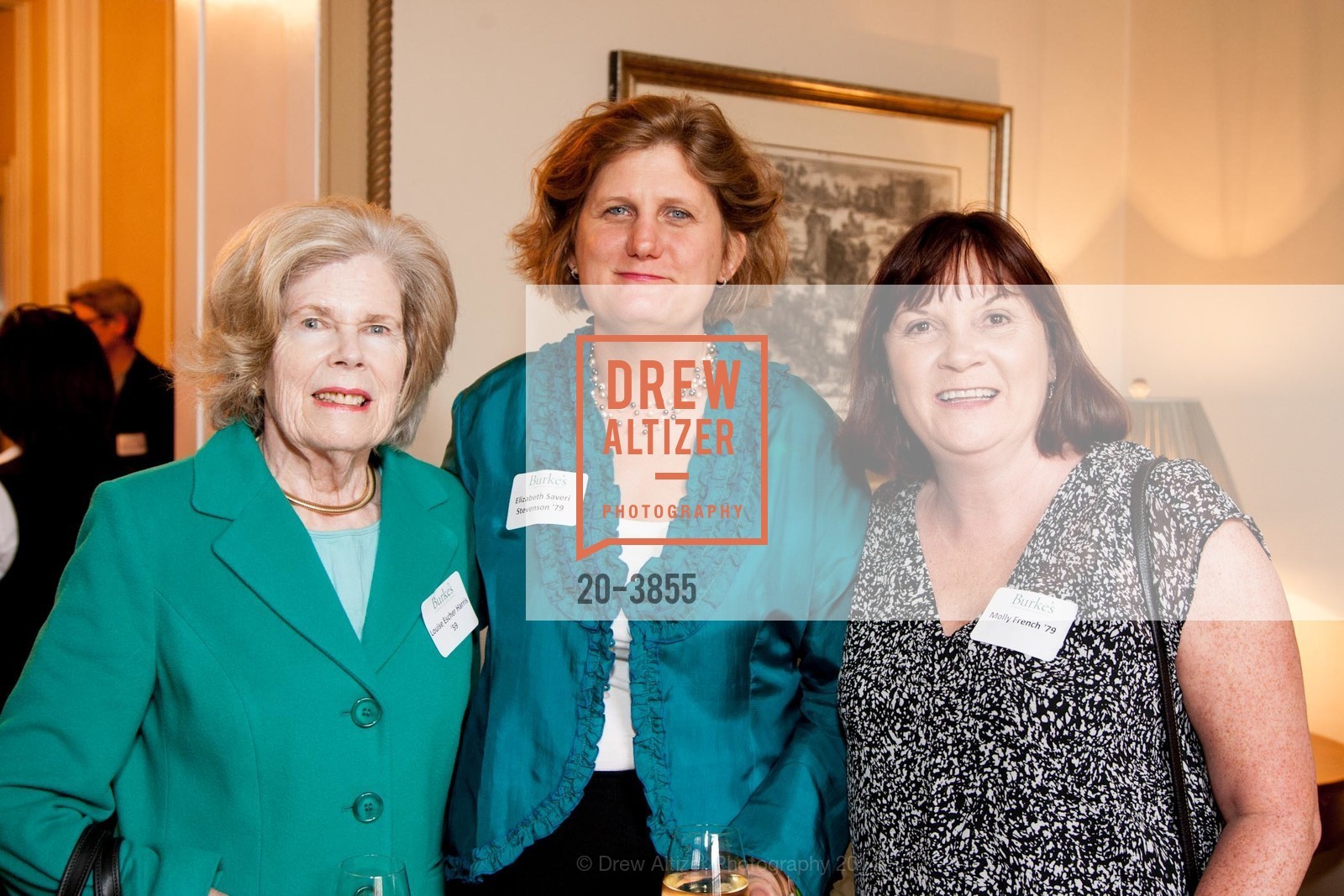 Louise Escher Harris, Elizabeth Saveri Stevenson, Molly French, BURKE'S Presents Alumnae 2014 Luncheon, US, April 25th, 2014, Photo #20-3855 Louise Escher Harris, Elizabeth Saveri Stevenson, Molly French, Photo #20-3855