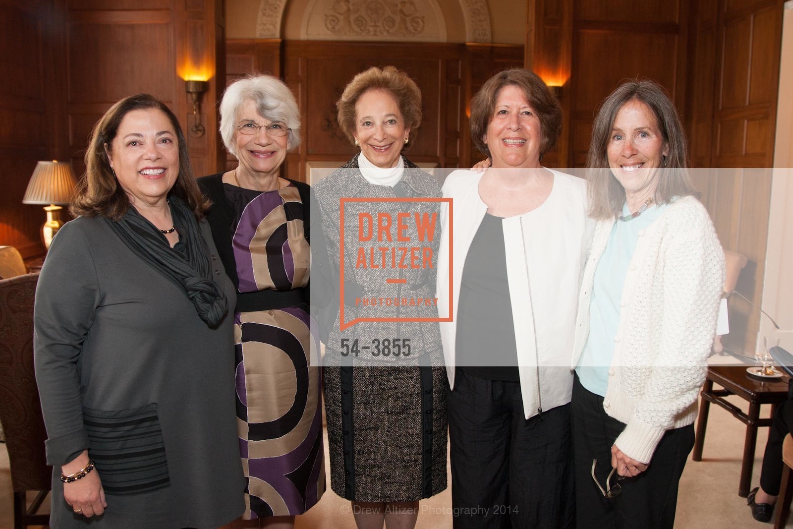 Anjele Bonura Rice, Jill Jordan, Lynn Bunim, Kate McLenengan, Susan Thompson Diederichsen, BURKE'S Presents Alumnae 2014 Luncheon, US, April 25th, 2014, Photo #54-3855 Anjele Bonura Rice, Jill Jordan, Lynn Bunim, Kate McLenengan, Susan Thompson Diederichsen, Photo #54-3855