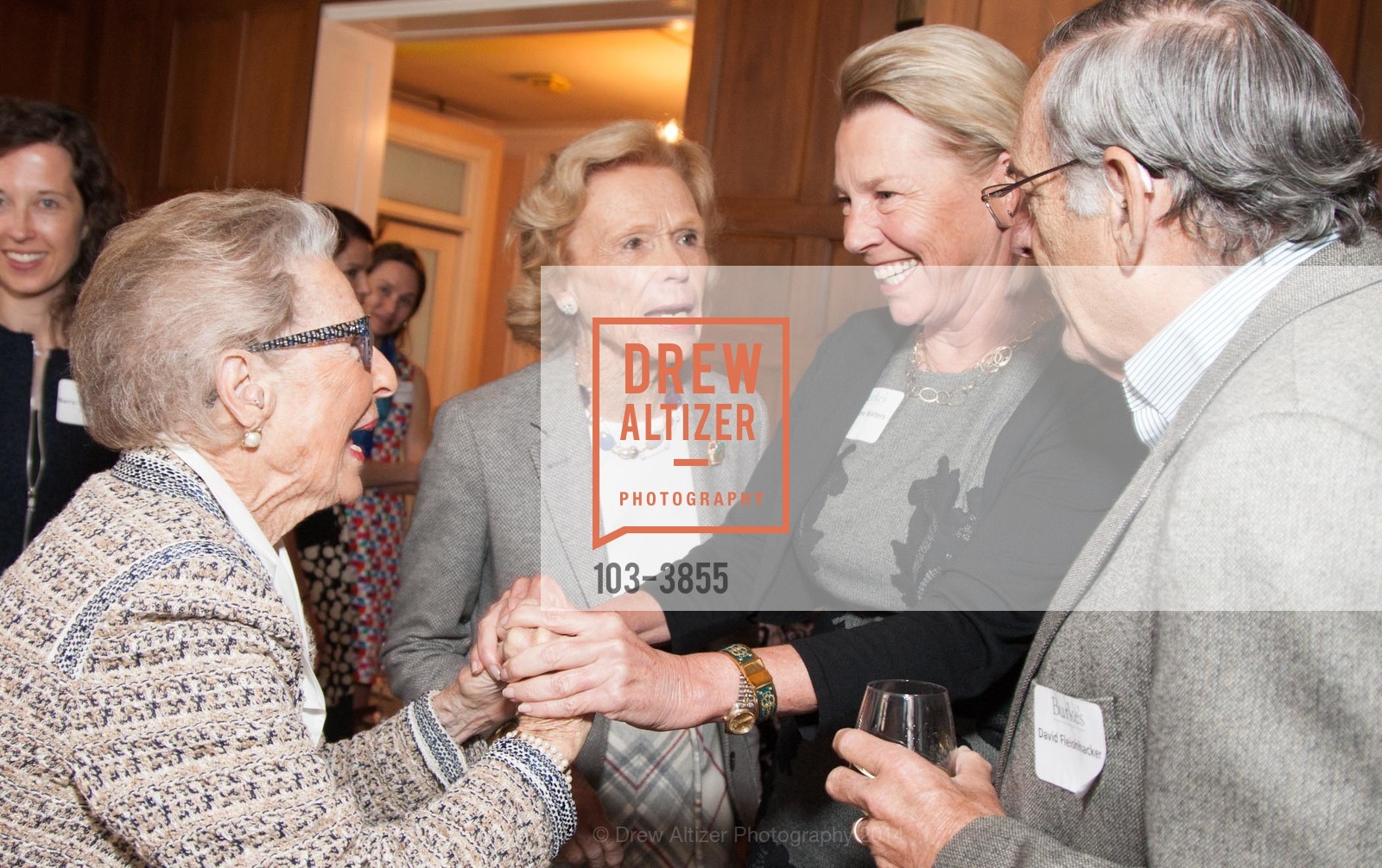 Katharine Shaw Thompson, Barbara Callander, Marianne Walters, David Fleishhacker, Photo #103-3855