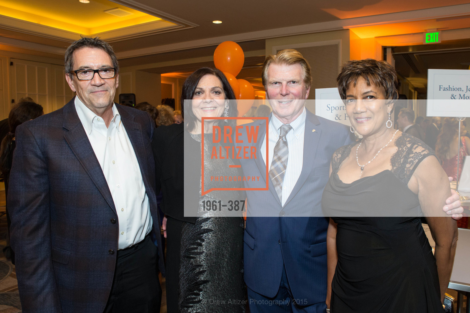 Paul Proett, Pamela Culp, Ron Buckhammer, Carol Batte, Ronald McDonald House 2015 Home Away From Home Gala, Four Seasons Hotel San Francisco, Grand Ballroom. Four Seasons Hotel San Francisco, Grand Ballroom. 757 Market St, October 16th, 2015, Photo #1961-387 Paul Proett, Pamela Culp, Ron Buckhammer, Carol Batte, Photo #1961-387