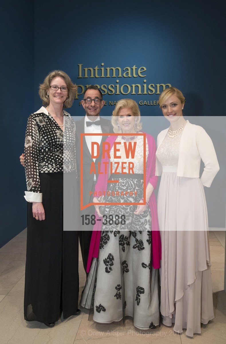 Mary Morton, Colin Bailey, Dede Wilsey, Melissa Buron, Intimate Impressionism from the NATIONAL GALLERY of ART Celebratory Dinner, US, March 26th, 2014, Photo #158-3888 Mary Morton, Colin Bailey, Dede Wilsey, Melissa Buron, Photo #158-3888