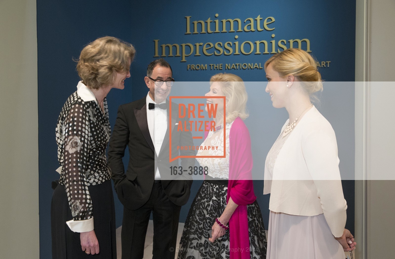 Mary Morton, Colin Bailey, Dede Wilsey, Melissa Buron, Intimate Impressionism from the NATIONAL GALLERY of ART Celebratory Dinner, US, March 26th, 2014, Photo #163-3888 Mary Morton, Colin Bailey, Dede Wilsey, Melissa Buron, Photo #163-3888