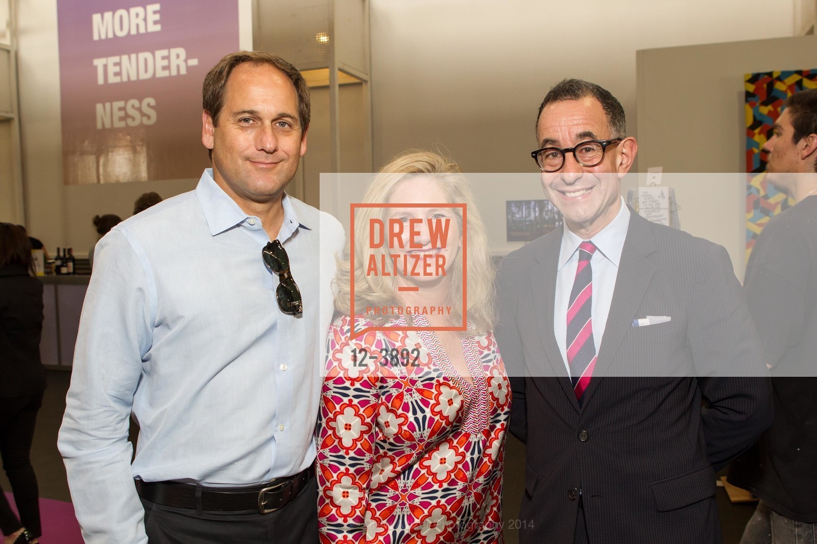 Adam Posard, Wendy Posard, Colin Bailey, ART MARKET San Francisco Benefit Preview Gala, US, May 15th, 2014, Photo #12-3892 Adam Posard, Wendy Posard, Colin Bailey, Photo #12-3892