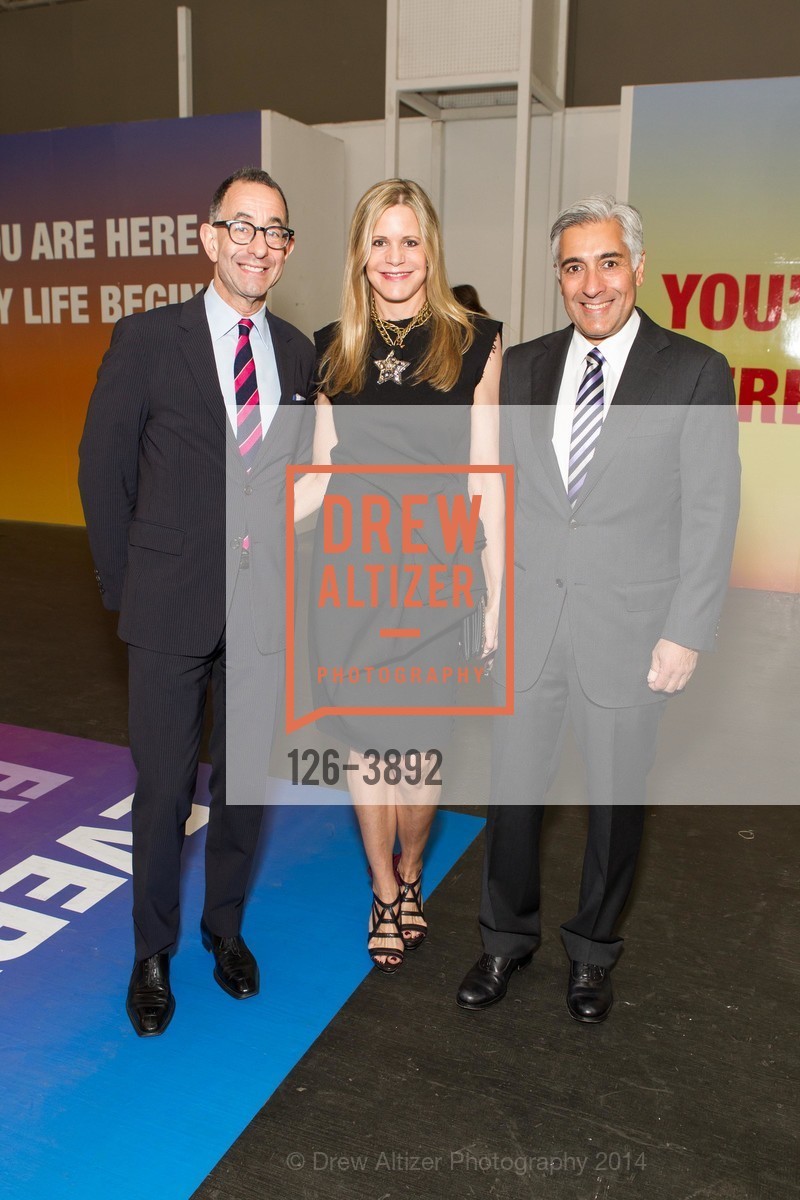 Colin Bailey, Mary Beth Shimmon, Dvaid Shimmon, ART MARKET San Francisco Benefit Preview Gala, US, May 15th, 2014, Photo #126-3892 Colin Bailey, Mary Beth Shimmon, Dvaid Shimmon, Photo #126-3892