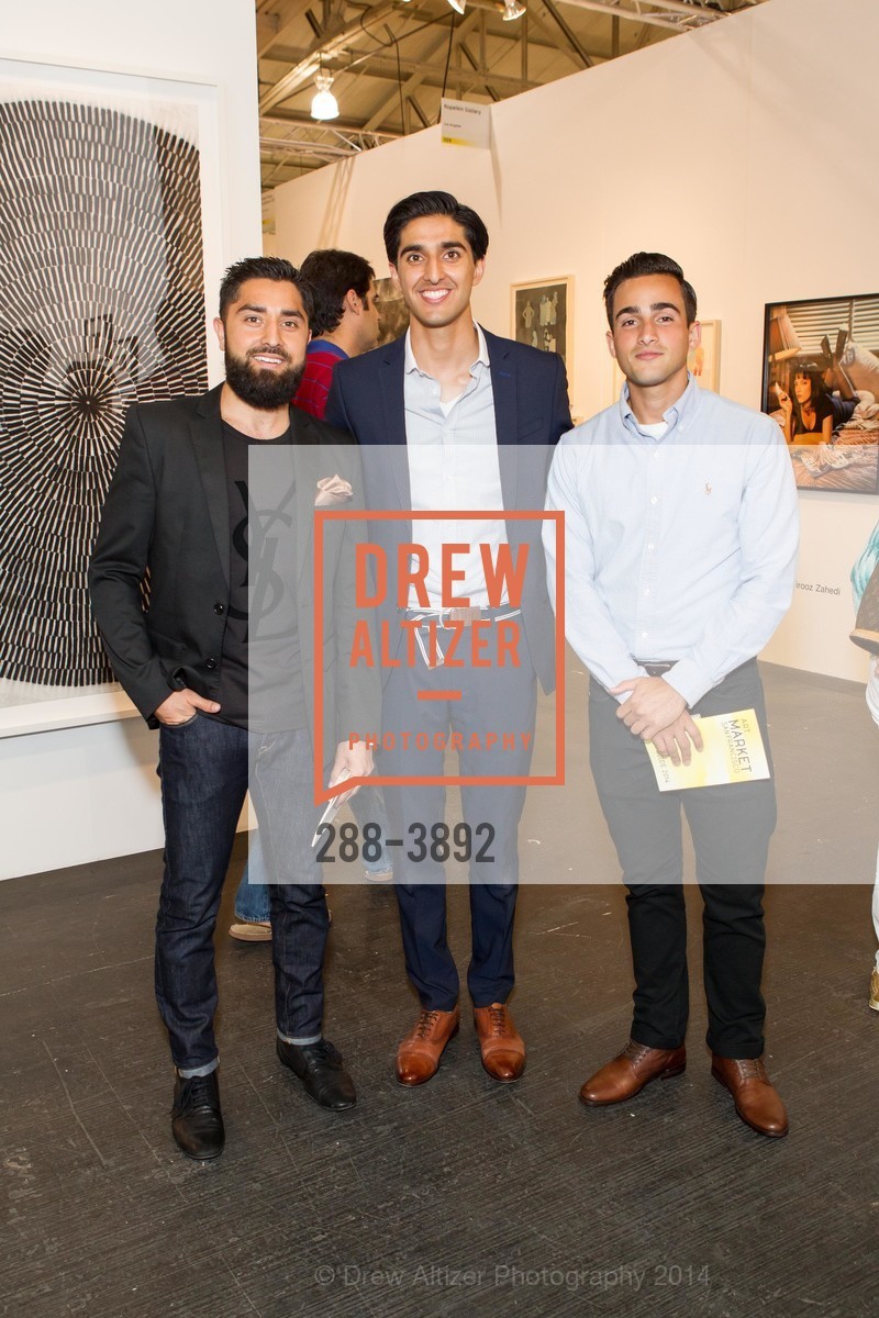 Roh Habibi, Ramin Habibi, Masoud Ardestani, ART MARKET San Francisco Benefit Preview Gala, US, May 15th, 2014, Photo #288-3892 Roh Habibi, Ramin Habibi, Masoud Ardestani, Photo #288-3892