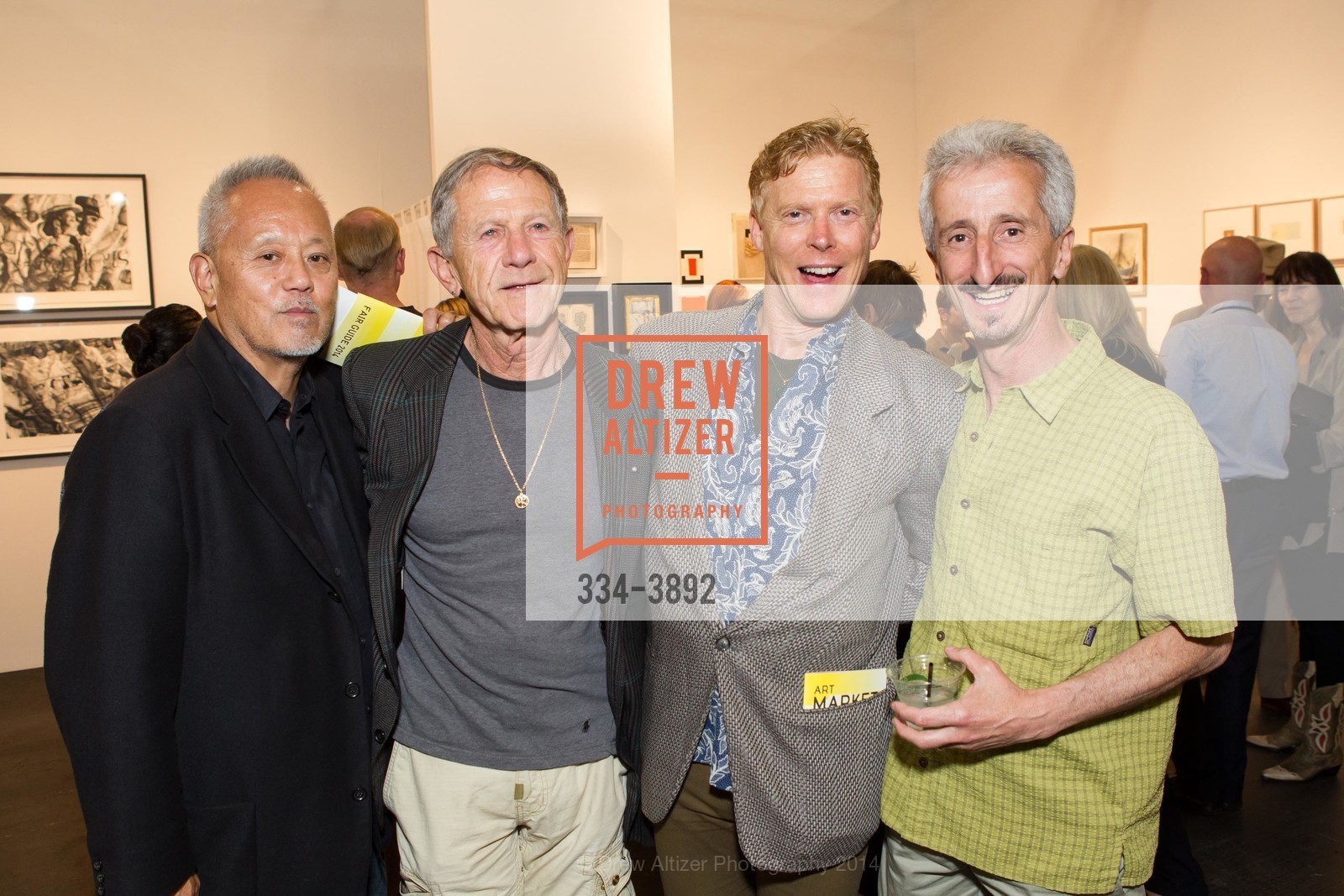 Peter Takeuchi, Angus White, Tg Phillips, Will Parrinello, ART MARKET San Francisco Benefit Preview Gala, US, May 15th, 2014, Photo #334-3892 Peter Takeuchi, Angus White, Tg Phillips, Will Parrinello, Photo #334-3892