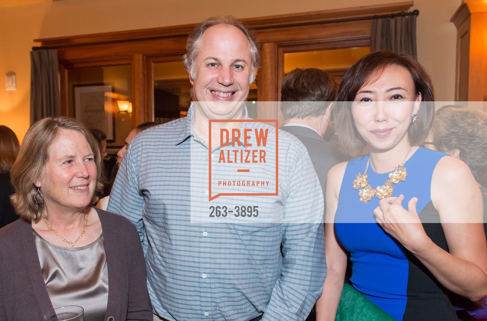 Diane Greene, Mendel Rosenblum, Wan Li, HUMAN RIGHTS WATCH Benefit at Sharon Heights Golf & Country Club, US, November 19th, 2014, Photo #263-3895 Diane Greene, Mendel Rosenblum, Wan Li, Photo #263-3895