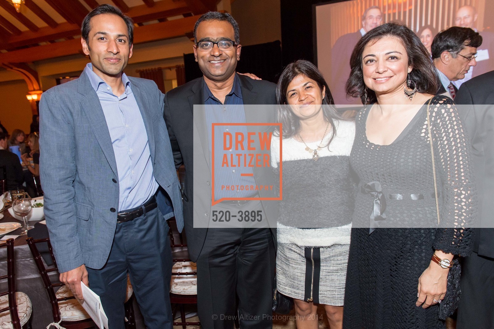 Sanjay Mani, Shailesh Rao, Madhu Rao, Resema Mani, HUMAN RIGHTS WATCH Benefit at Sharon Heights Golf & Country Club, US, November 19th, 2014, Photo #520-3895 Sanjay Mani, Shailesh Rao, Madhu Rao, Resema Mani, Photo #520-3895