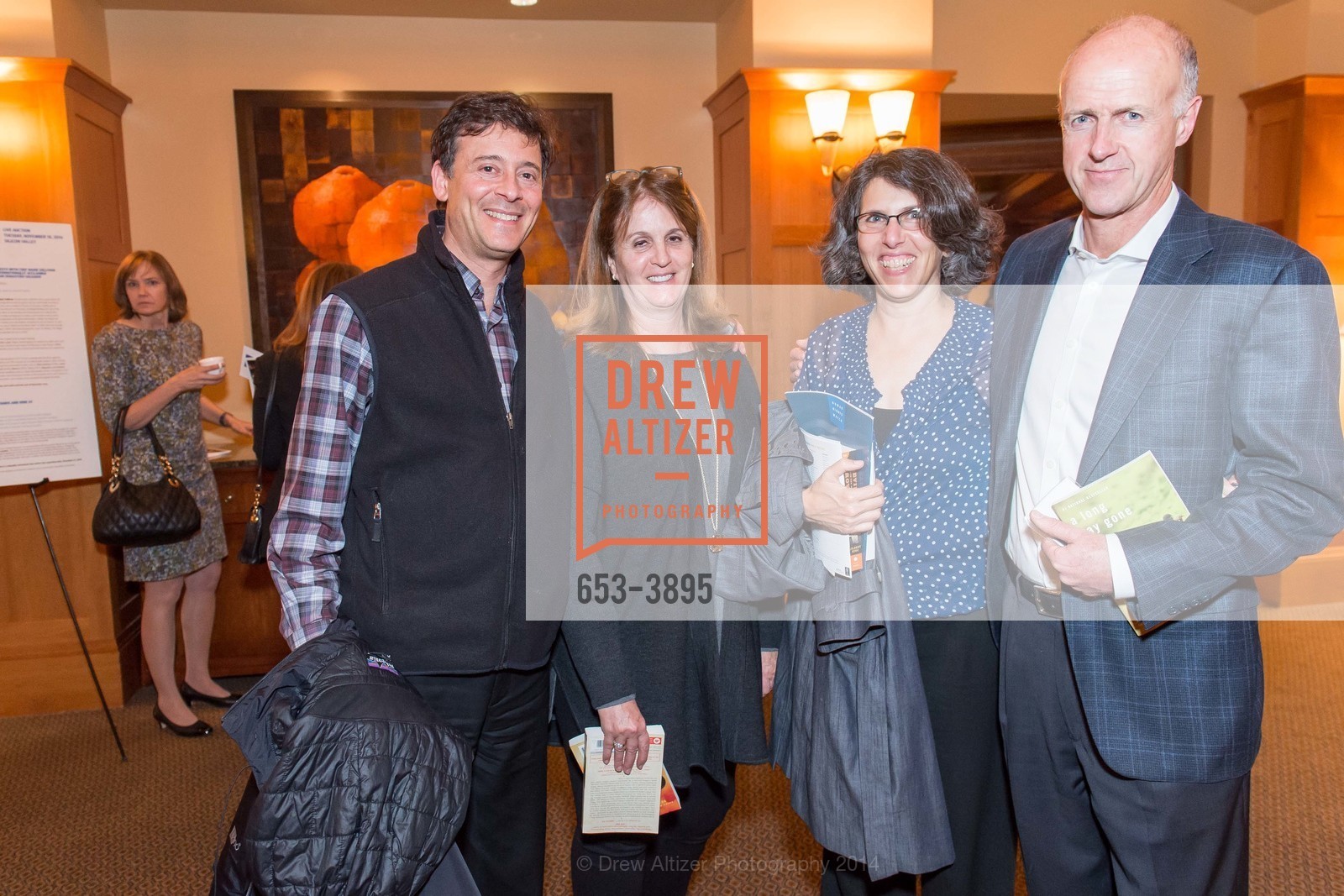 Adam Paley, Gloria Principe, Rachel Paley, John O'Farrell, HUMAN RIGHTS WATCH Benefit at Sharon Heights Golf & Country Club, US, November 19th, 2014, Photo #653-3895 Adam Paley, Gloria Principe, Rachel Paley, John O'Farrell, Photo #653-3895