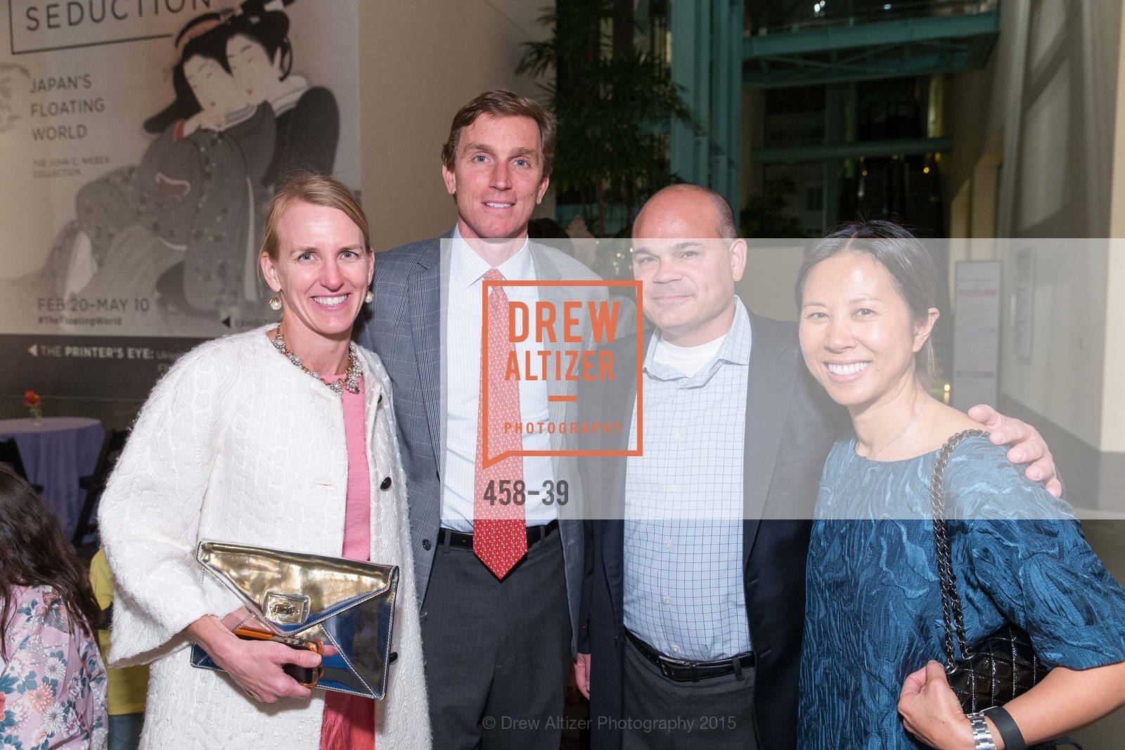 Amy Frederickson, Charlie Benziger, Kevin Lynch, Linda Lynch, Gucci & Vogue Dinner, Asian Art Museum. 200 Larkin St., San Francisco, April 17th, 2015, Photo #458-39 Amy Frederickson, Charlie Benziger, Kevin Lynch, Linda Lynch, Photo #458-39