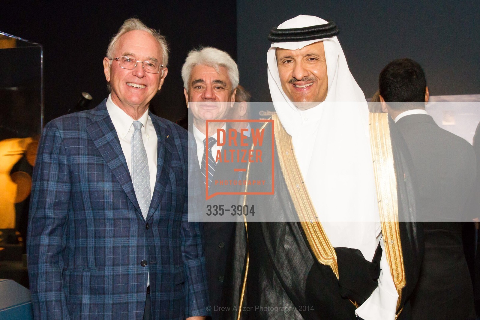 Joe Clark, David Sulzberger, Bin Salma Bin Abdulaziz Al Saud, Photo #335-3904