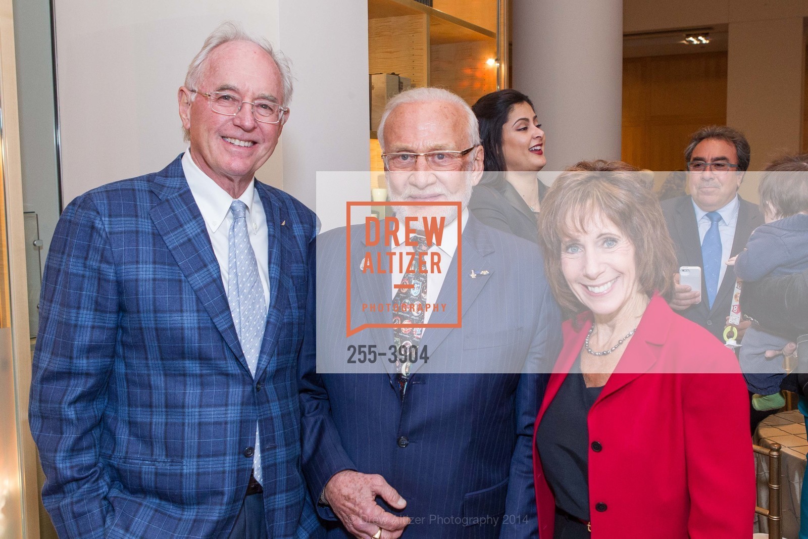 Joe Clark, Buzz Aldrin, Judy Rice, Photo #255-3904