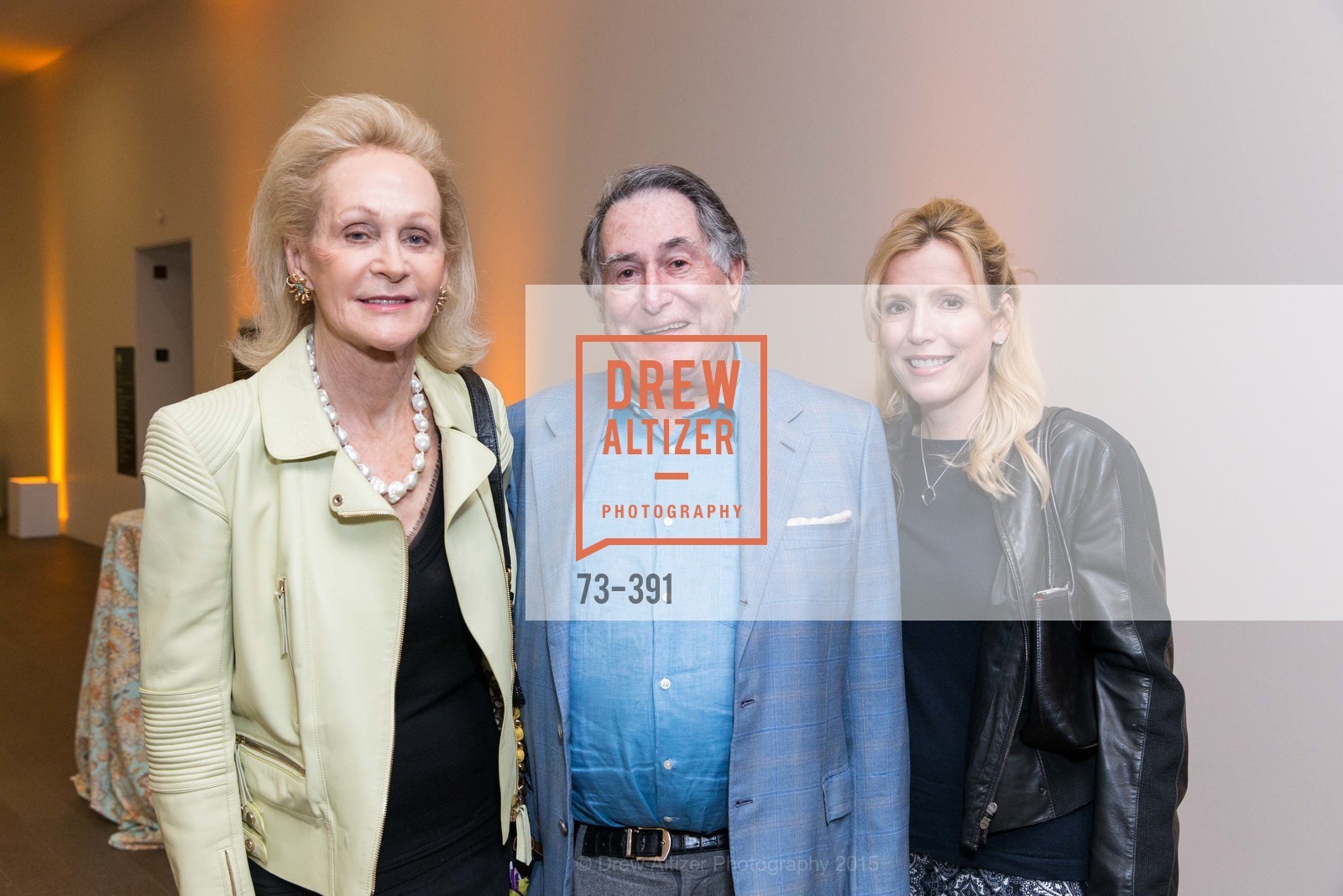 Leslie DeBretteville, Alan Baer, Dana Hall, Jewel City: Art From San Francisco's Panama-Pacific International Exposition Donor Opening Reception, de Young Museum. de Young Museum, October 15th, 2015, Photo #73-391 Leslie DeBretteville, Alan Baer, Dana Hall, Photo #73-391