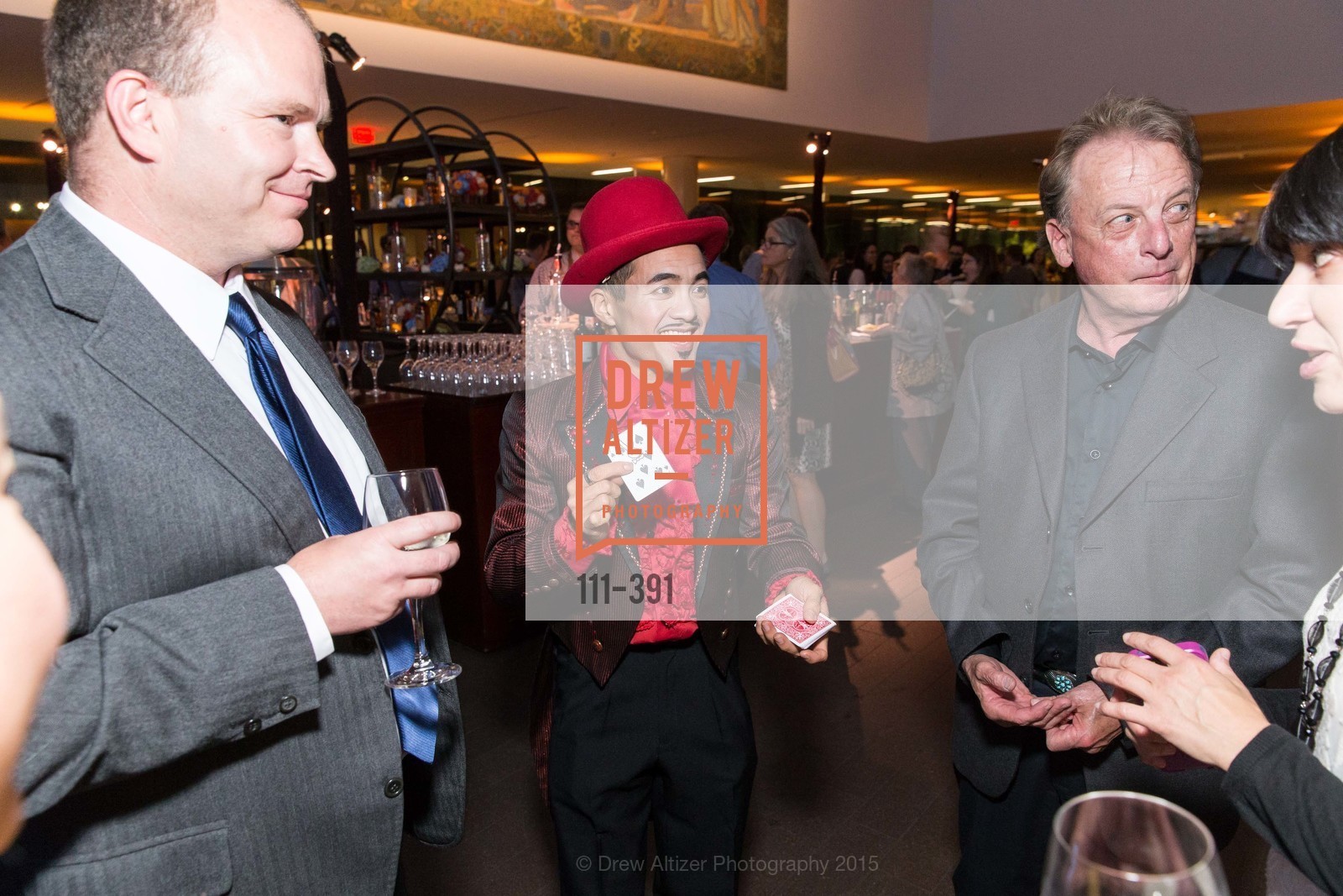 Calvin Cai Ku, Don Larsen, Victoria Binder, Jewel City: Art From San Francisco's Panama-Pacific International Exposition Donor Opening Reception, de Young Museum, October 15th, 2015,Drew Altizer, Drew Altizer Photography, full-service event agency, private events, San Francisco photographer, photographer California