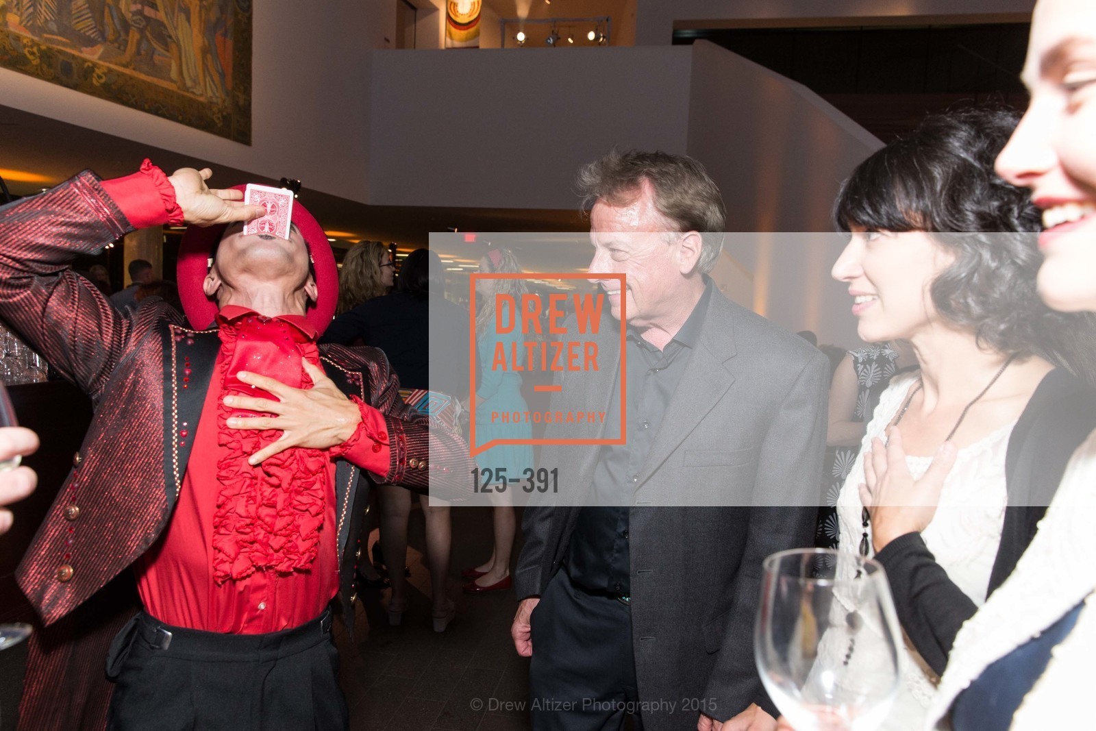 Calvin Cai Ku, Don Larsen, Victoria Binder, Jewel City: Art From San Francisco's Panama-Pacific International Exposition Donor Opening Reception, de Young Museum, October 15th, 2015,Drew Altizer, Drew Altizer Photography, full-service event agency, private events, San Francisco photographer, photographer California