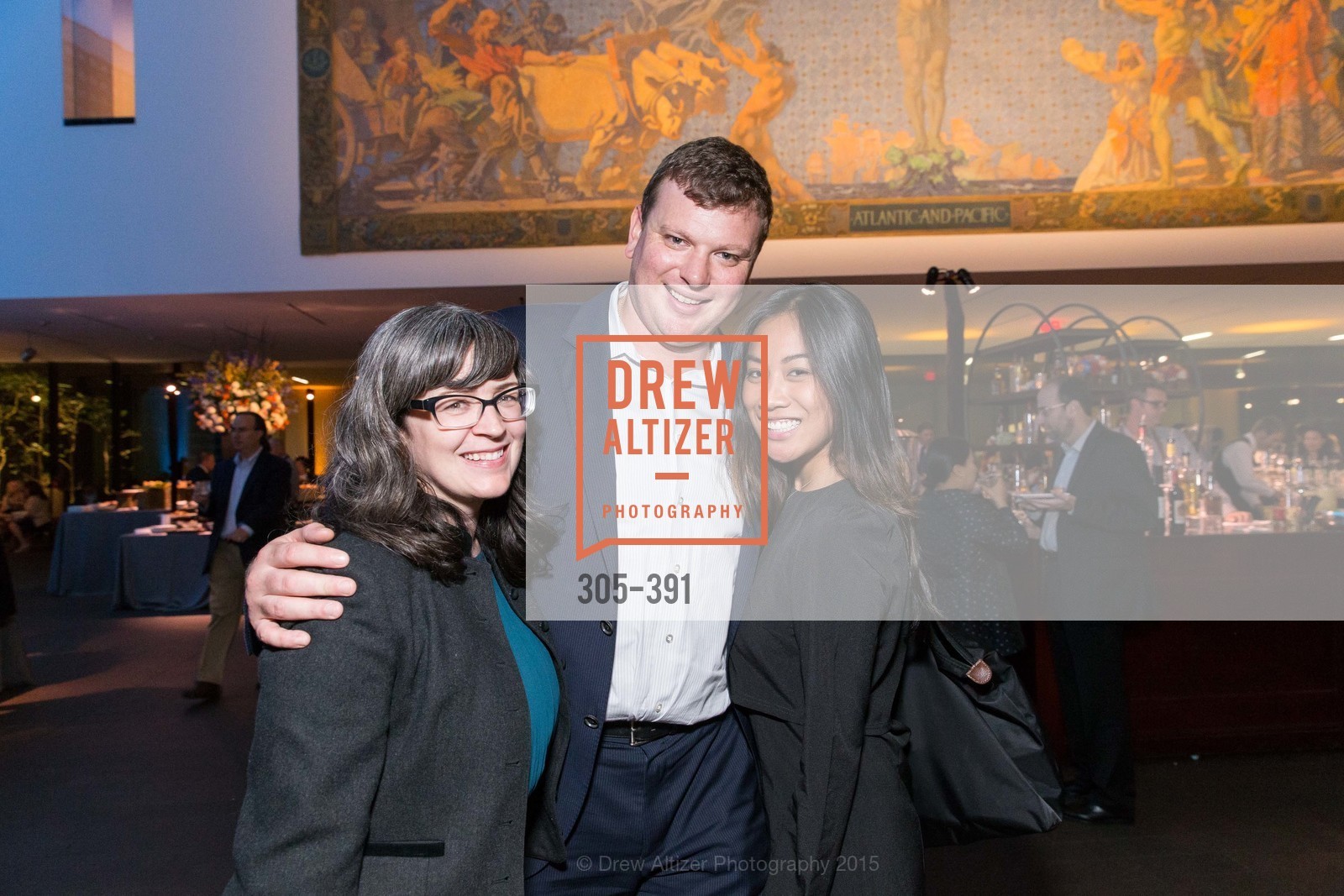 Karen Cottini, Joshua Reynolds, Louella Aquino, Jewel City: Art From San Francisco's Panama-Pacific International Exposition Donor Opening Reception, de Young Museum, October 15th, 2015,Drew Altizer, Drew Altizer Photography, full-service agency, private events, San Francisco photographer, photographer california