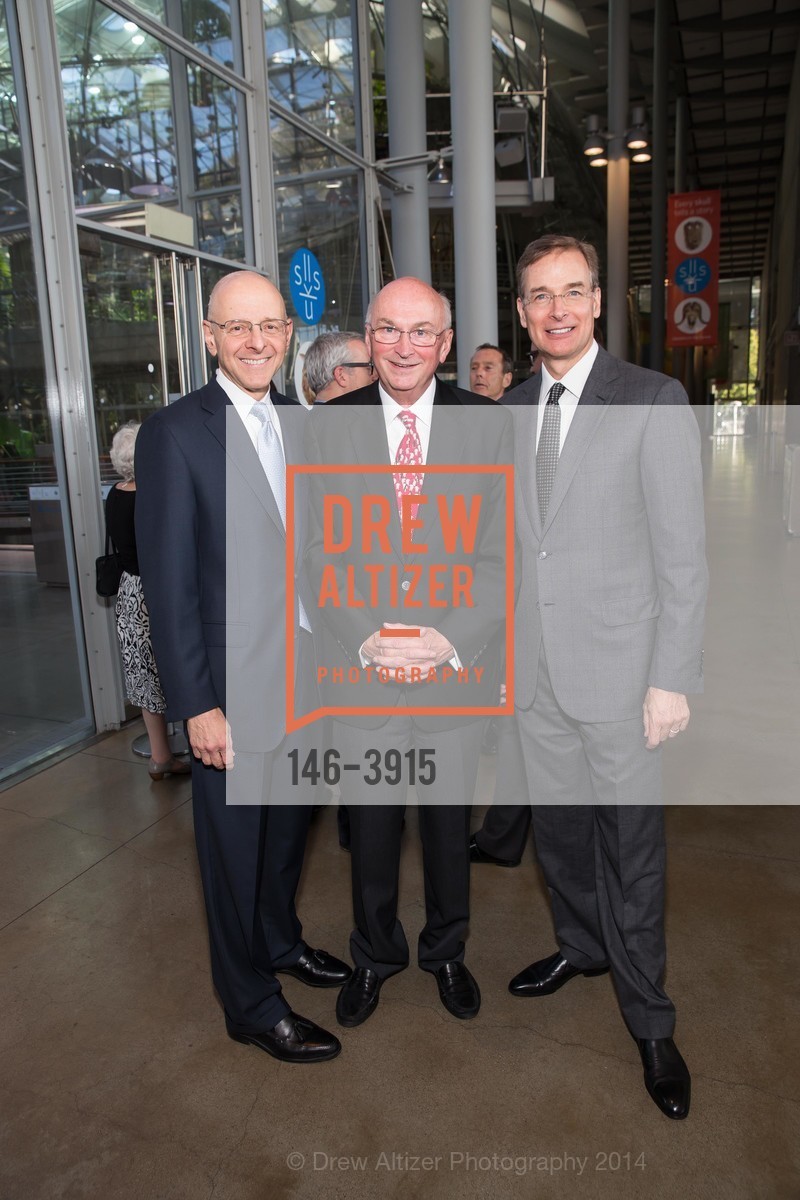 Jerome Vascellaro, Greg Farrington, John Atwater, CALIFORNIA ACADEMY OF SCIENCE'S Farewell Party for Greg Farrington, US, May 19th, 2014, Photo #146-3915 Jerome Vascellaro, Greg Farrington, John Atwater, Photo #146-3915